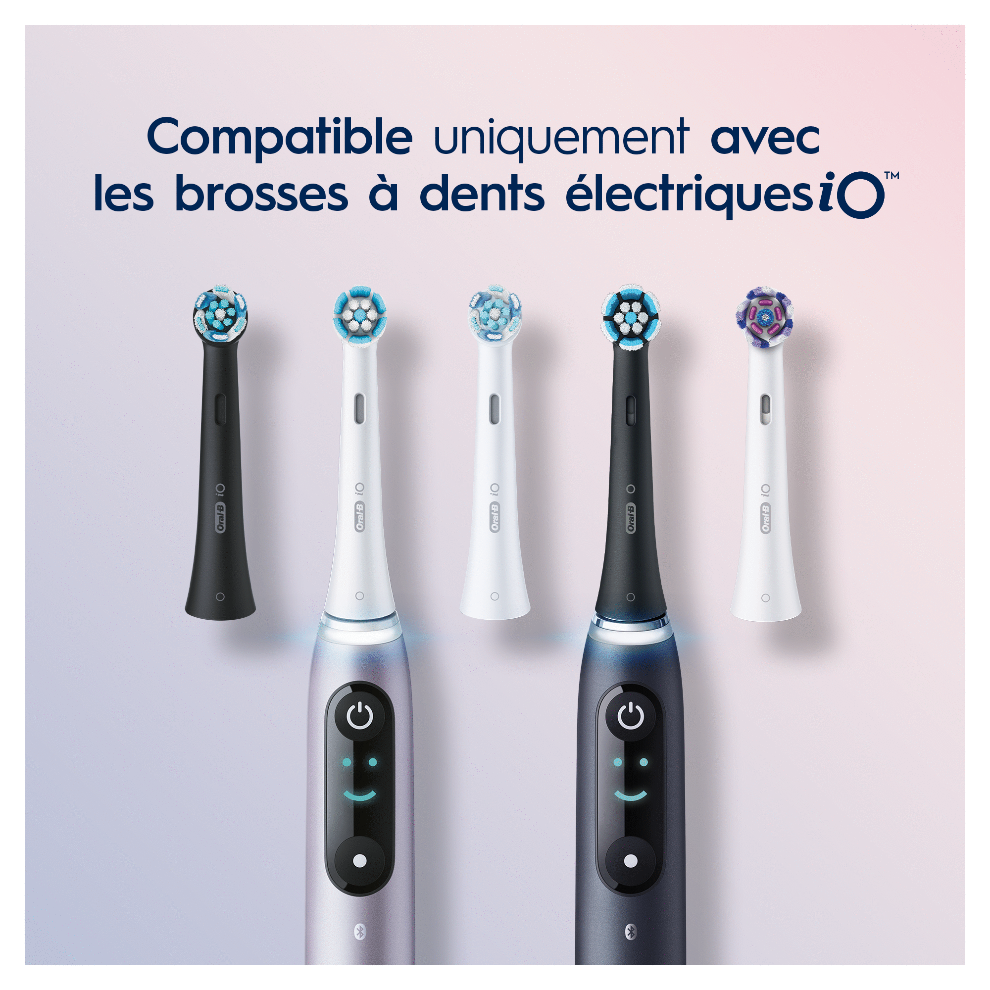 Oral-B iO Gentle Care Brossettes Noires, Lot De 2