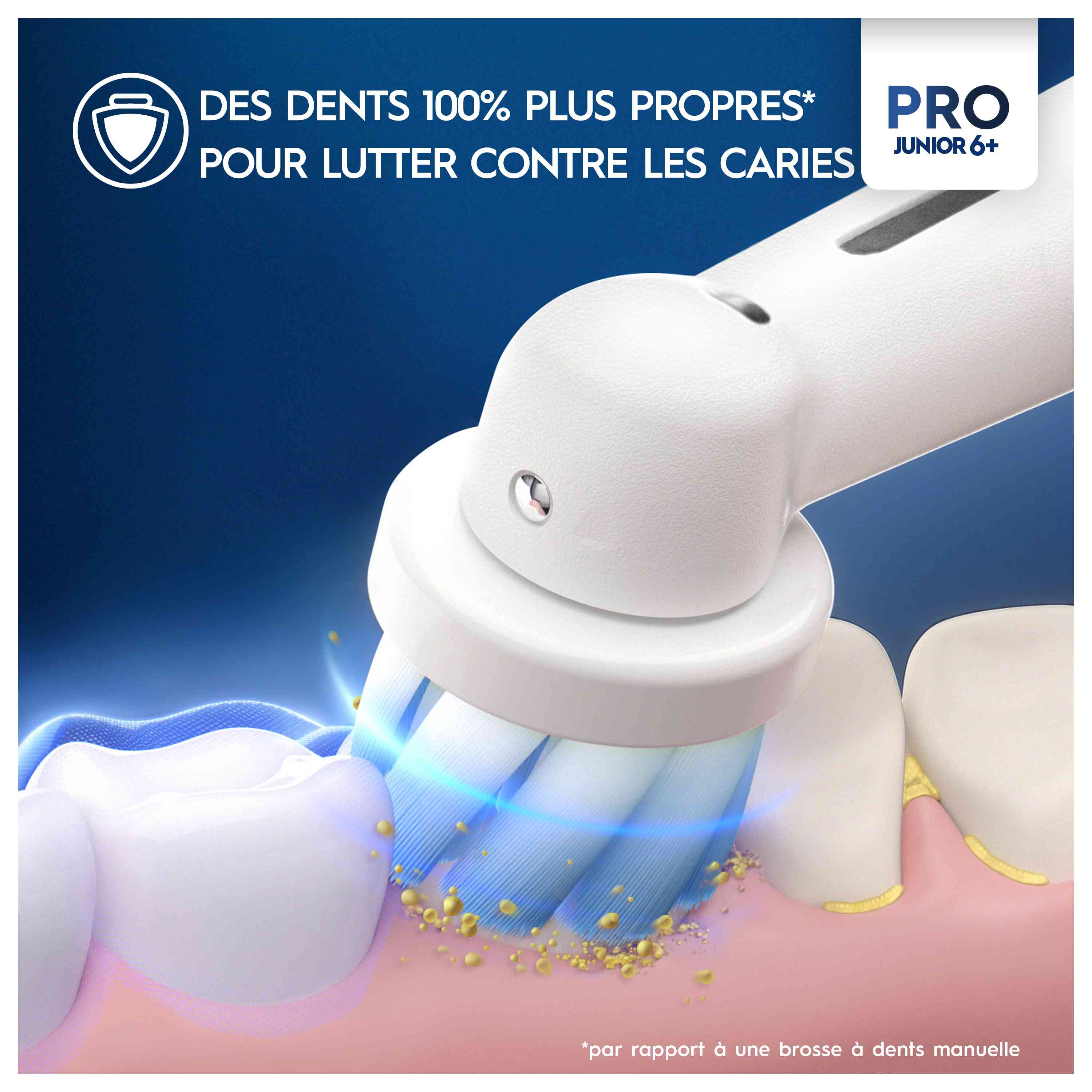 Oral-B Pro1 Verte Junior Brosse à dents électrique avec brossette