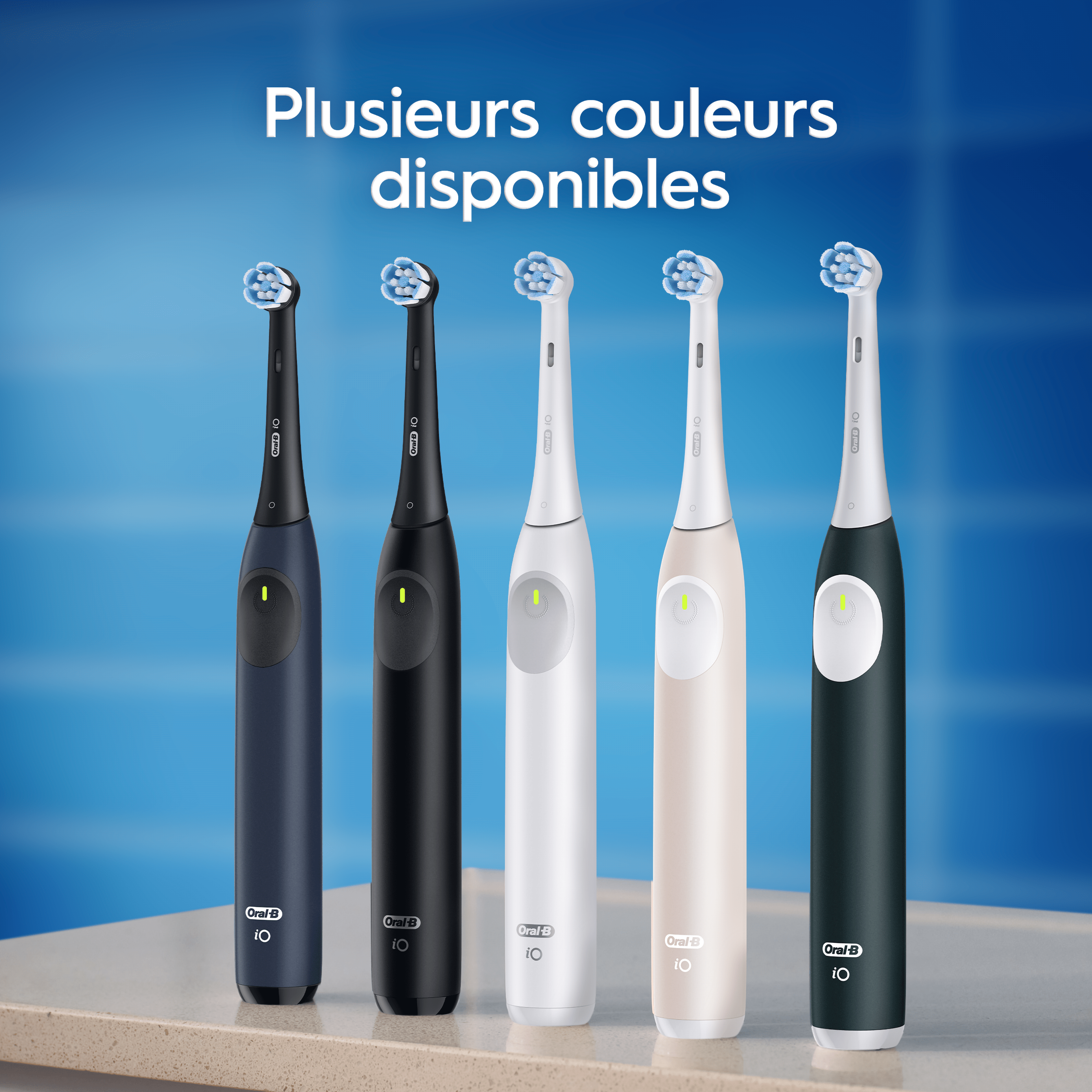 Oral-B iO2 DUO, Brosses À Dents Électriques Noire Et Rose Clair, 2 Brossettes