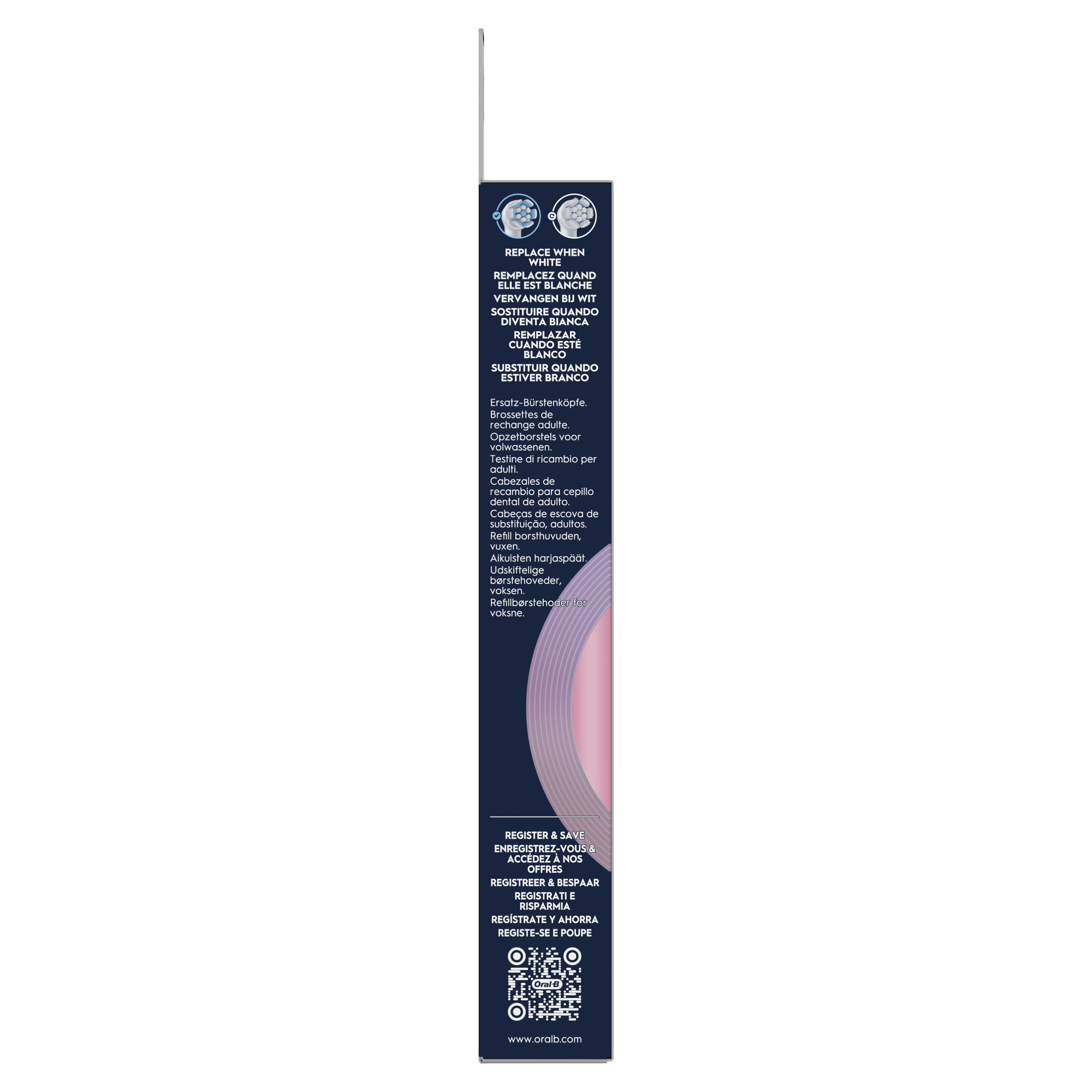 Oral-B iO - 8 brossettes Gentle Care Blanches - 24 mois