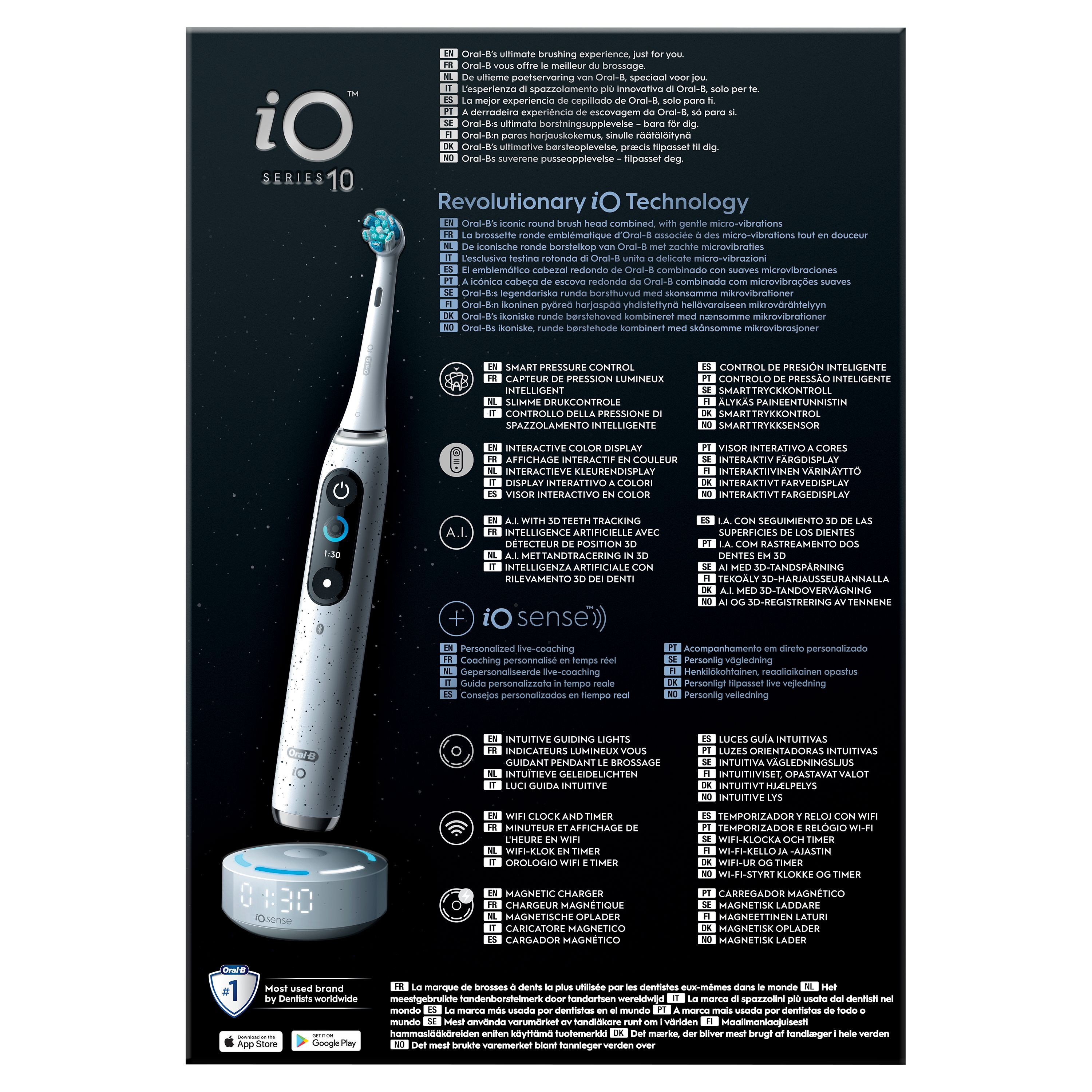Oral-B iO 10 Blanche Brosse à dents électrique avec brossette