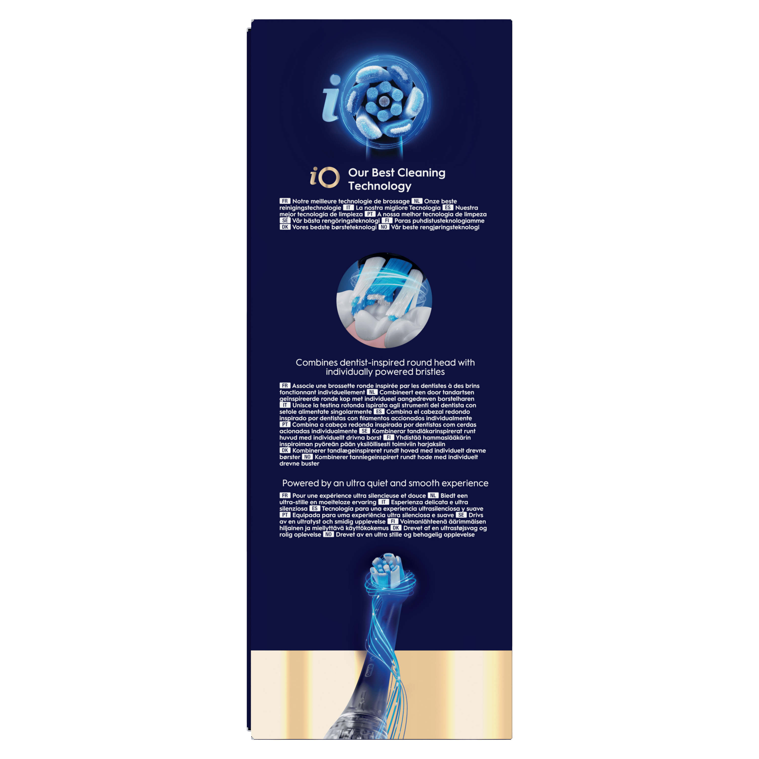Brosse à dents électrique Oral-B iO9 | Bleu Saphir | 2 brossettes | Chargeur Magnétique Rapide | Batterie Longue Durée | Étui de Voyage de Charge | Porte-brossettes