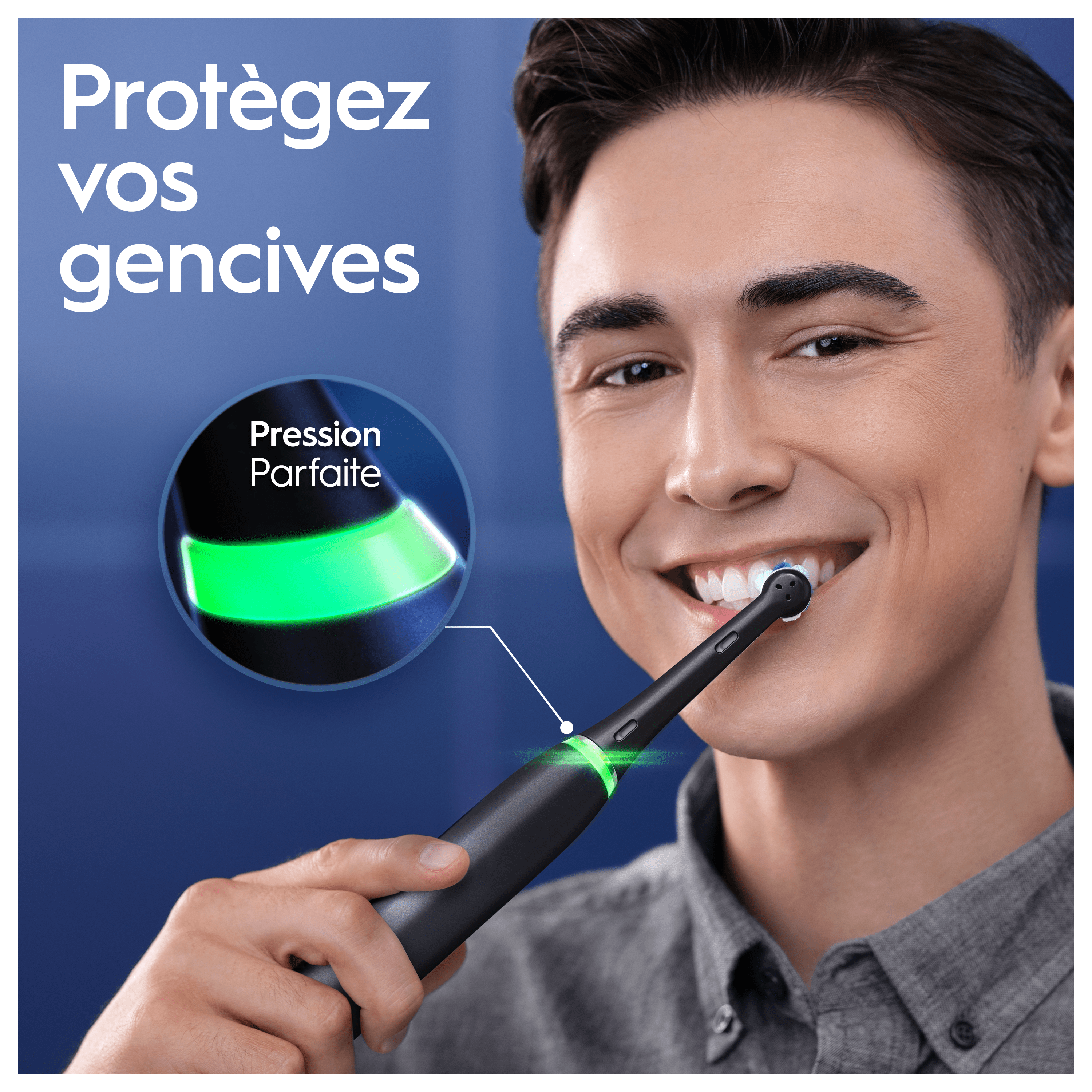Oral-B iO 6 Brosse À Dents Électrique Noire + Brossettes iO Gentle Care Noires, Lot de 6