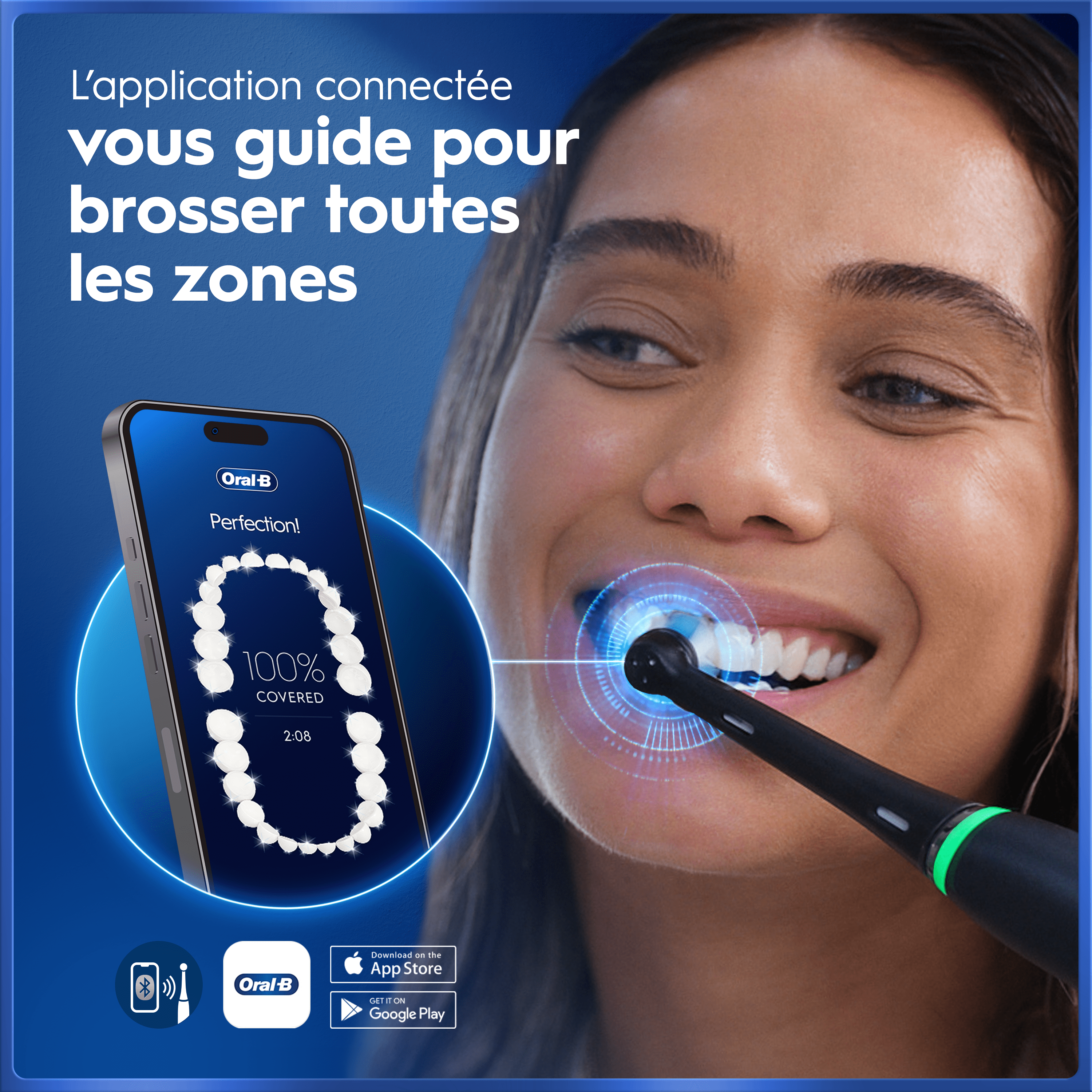 Brosse À Dents Électrique Oral-B iO5 | Noire | 3 brossettes | Batterie Longue Durée | Étui De Voyage Premium | Pochette pour Chargeur | Porte-brossettes