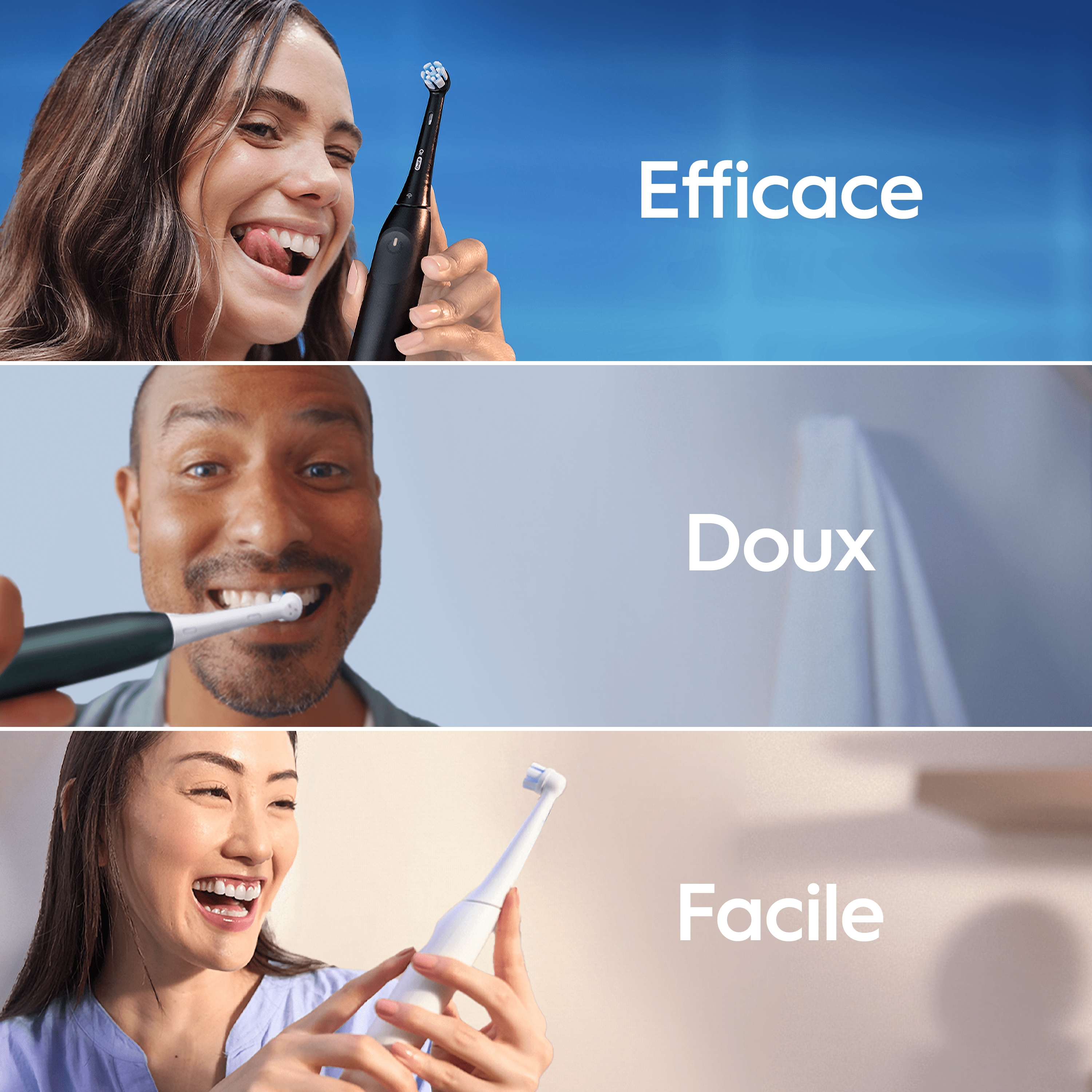 Oral-B iO2 DUO, Brosses À Dents Électriques Noire Et Rose Clair, 2 Brossettes
