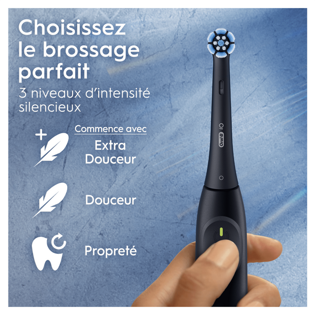 Oral-B iO2 Brosse À Dents Électrique Bleu Océan, 1 Brossette