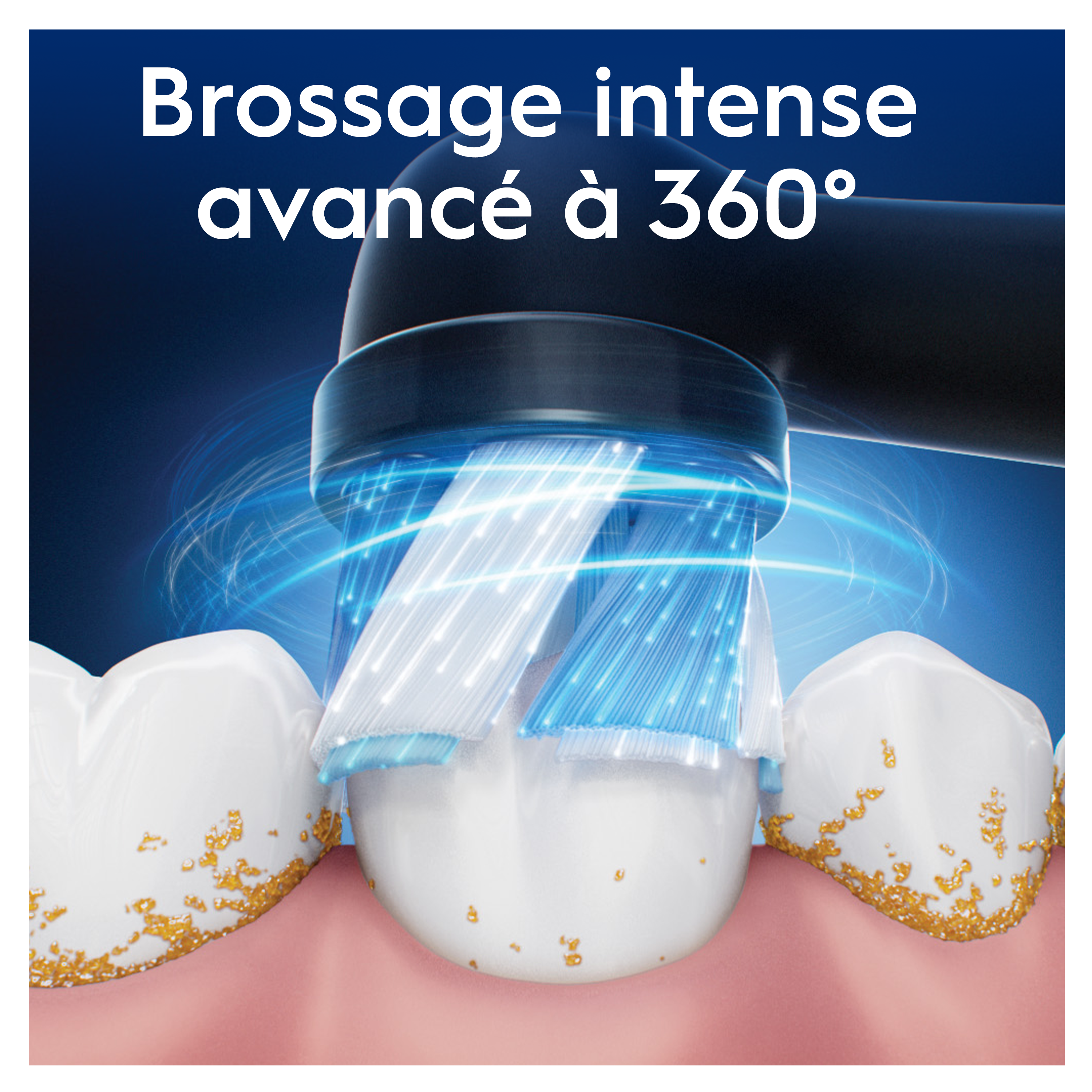 Oral-B iO 10 Noire Brosse à dents électrique avec brossette + 2 brossettes