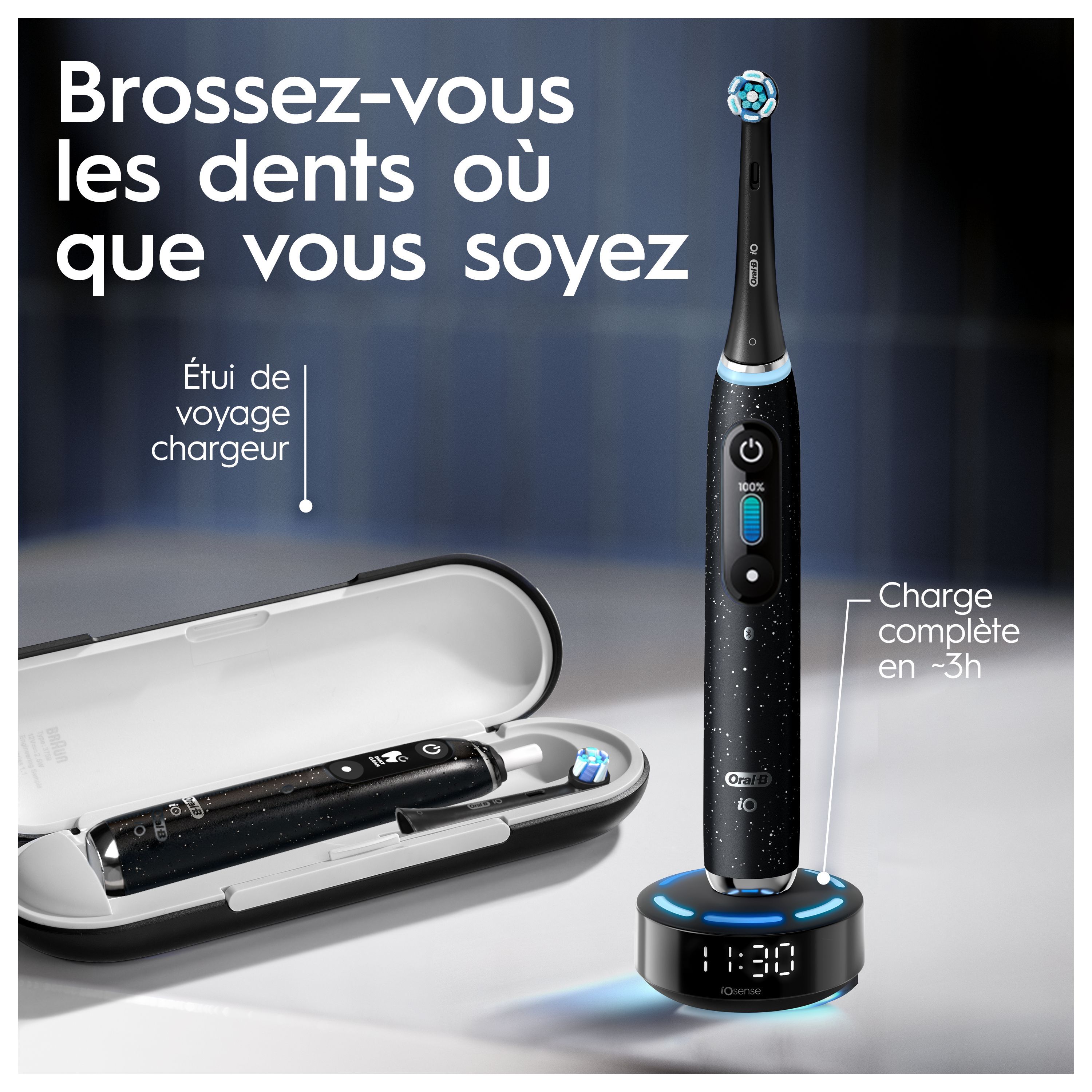 Oral-B iO 10 Noire Edition Spéciale Brosse à dents électrique avec brossette