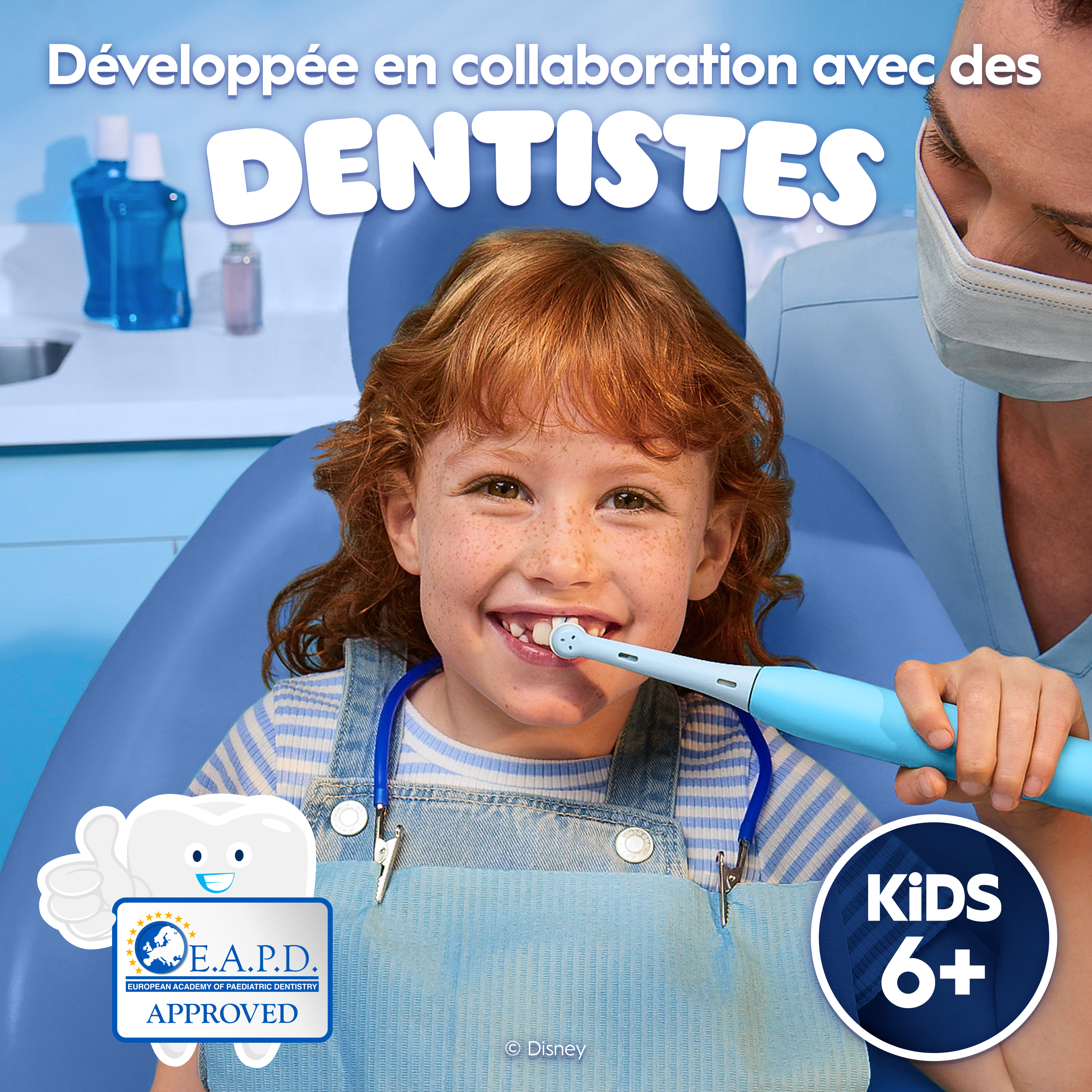 Oral-B iO Kids Disney Stitch Brosse À Dents Électrique, 1 Brossette, 3 Modes Avec Mode Douceur Pour Enfants