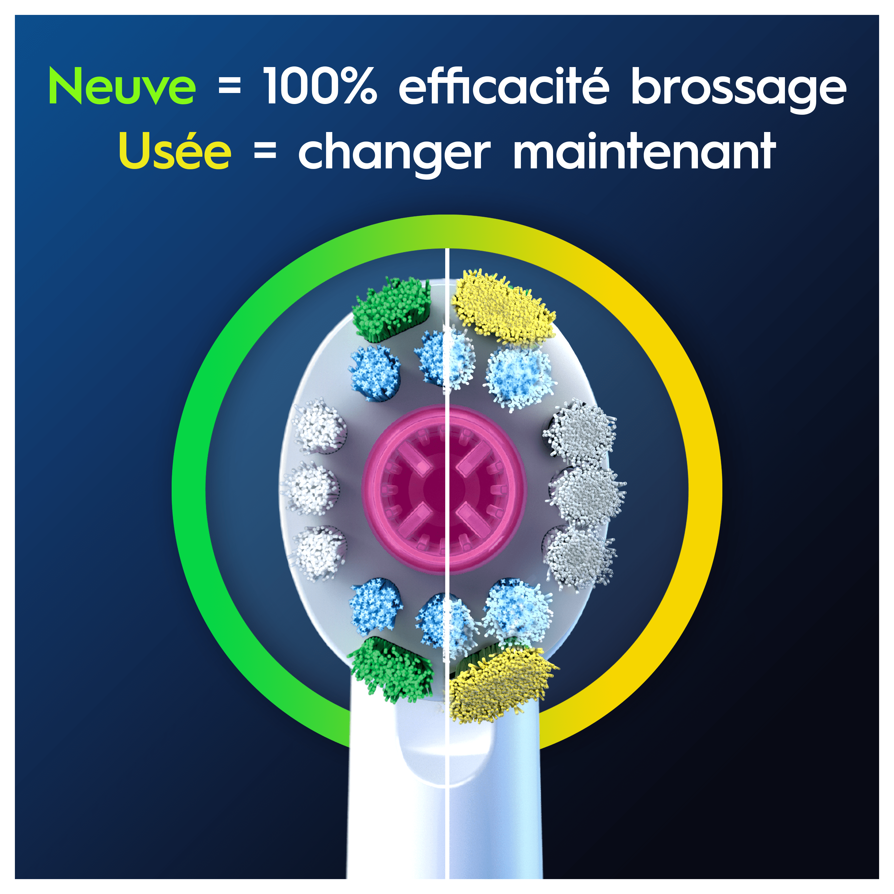 Oral-B Pro 3D White Brossettes Pour Brosse À Dents, Pack De 4 Unités