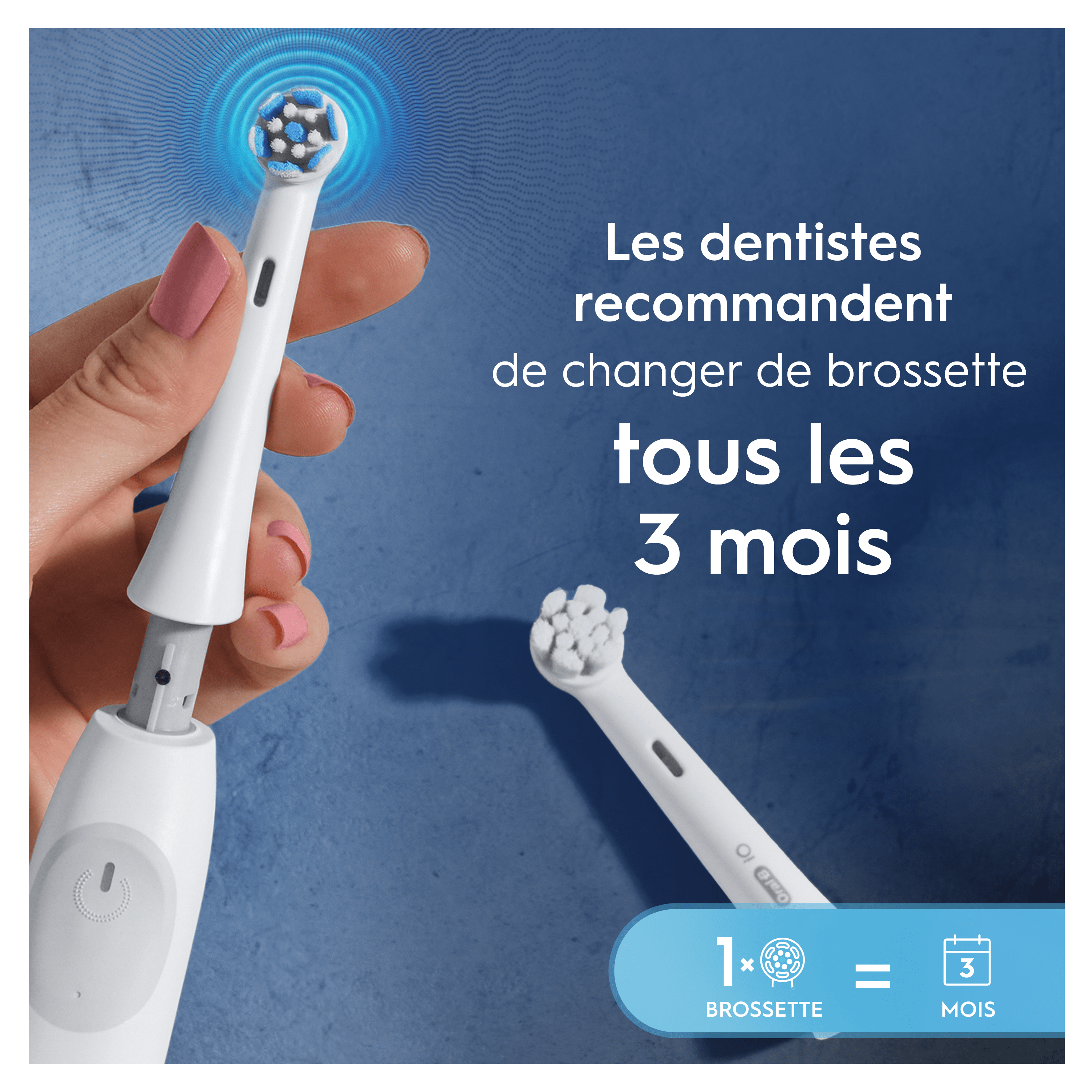 Oral-B iO - 8 brossettes Gentle Care Blanches - 24 mois