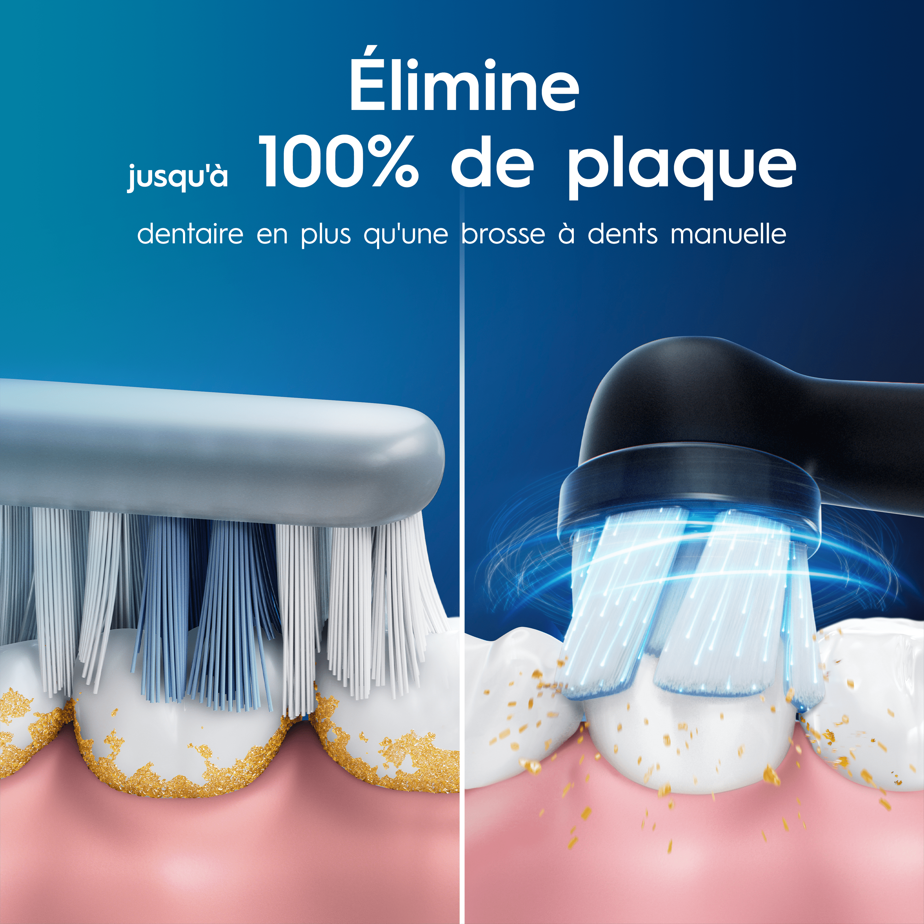 Oral-B iO2 DUO, Brosses À Dents Électriques Noire Et Rose Clair, 2 Brossettes