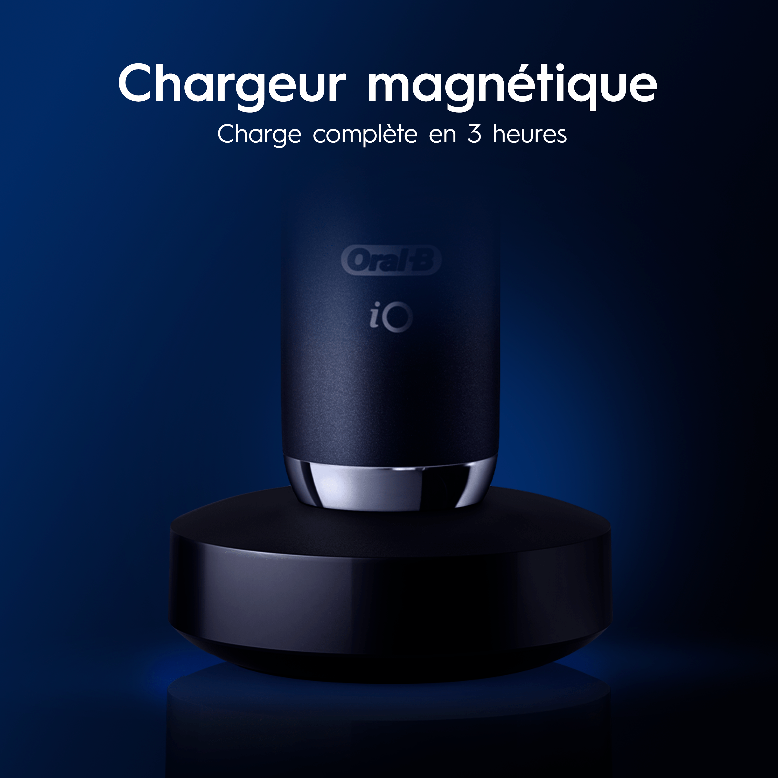 Oral-B iO 10 Édition Spéciale, Brosse À Dents Électrique Noire, 3 Brossettes, 1 Étui De Voyage Chargeur