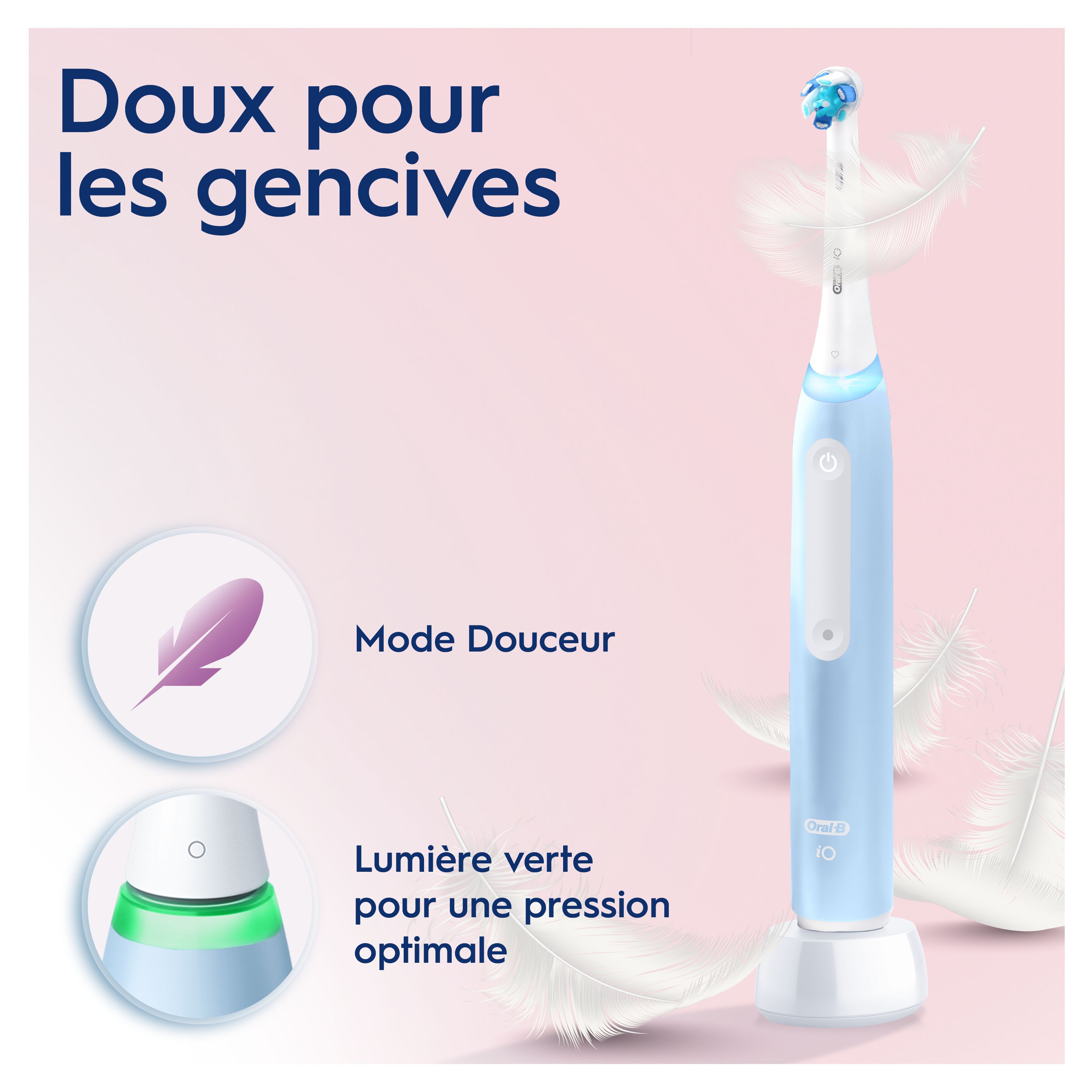 Oral-B iO 3 Bleue Brosse à dents électrique avec brossette