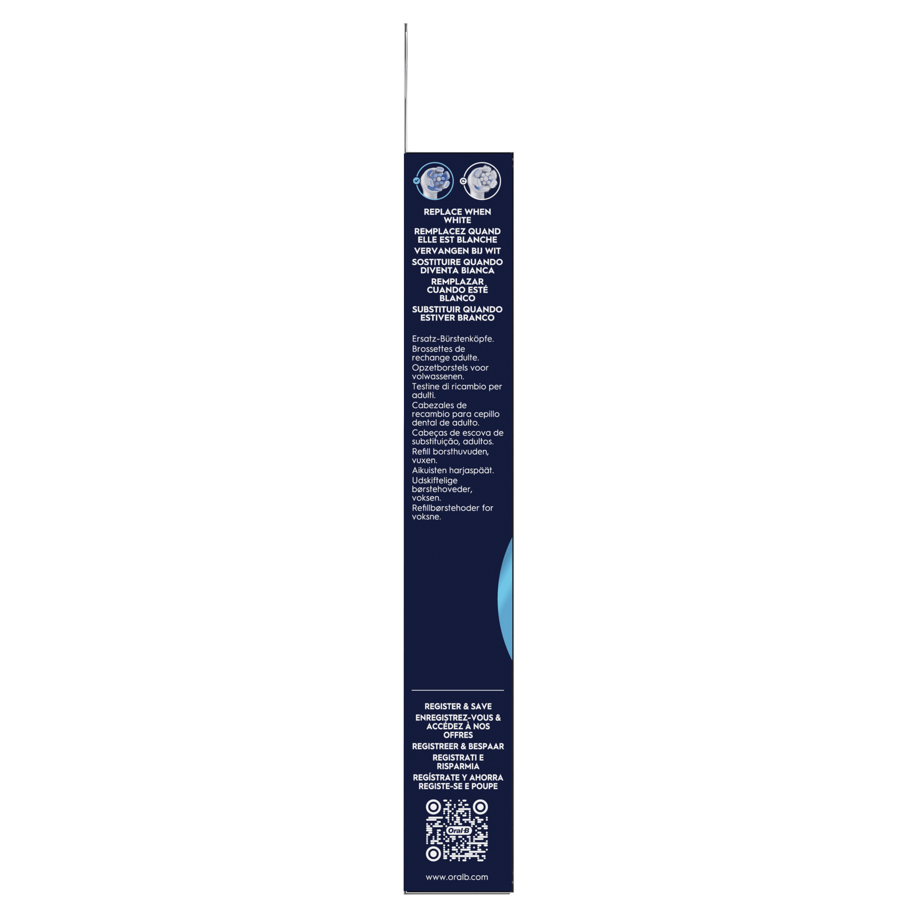 Oral-B iO - 6 brossettes Ultimate Clean Blanches - 18 mois