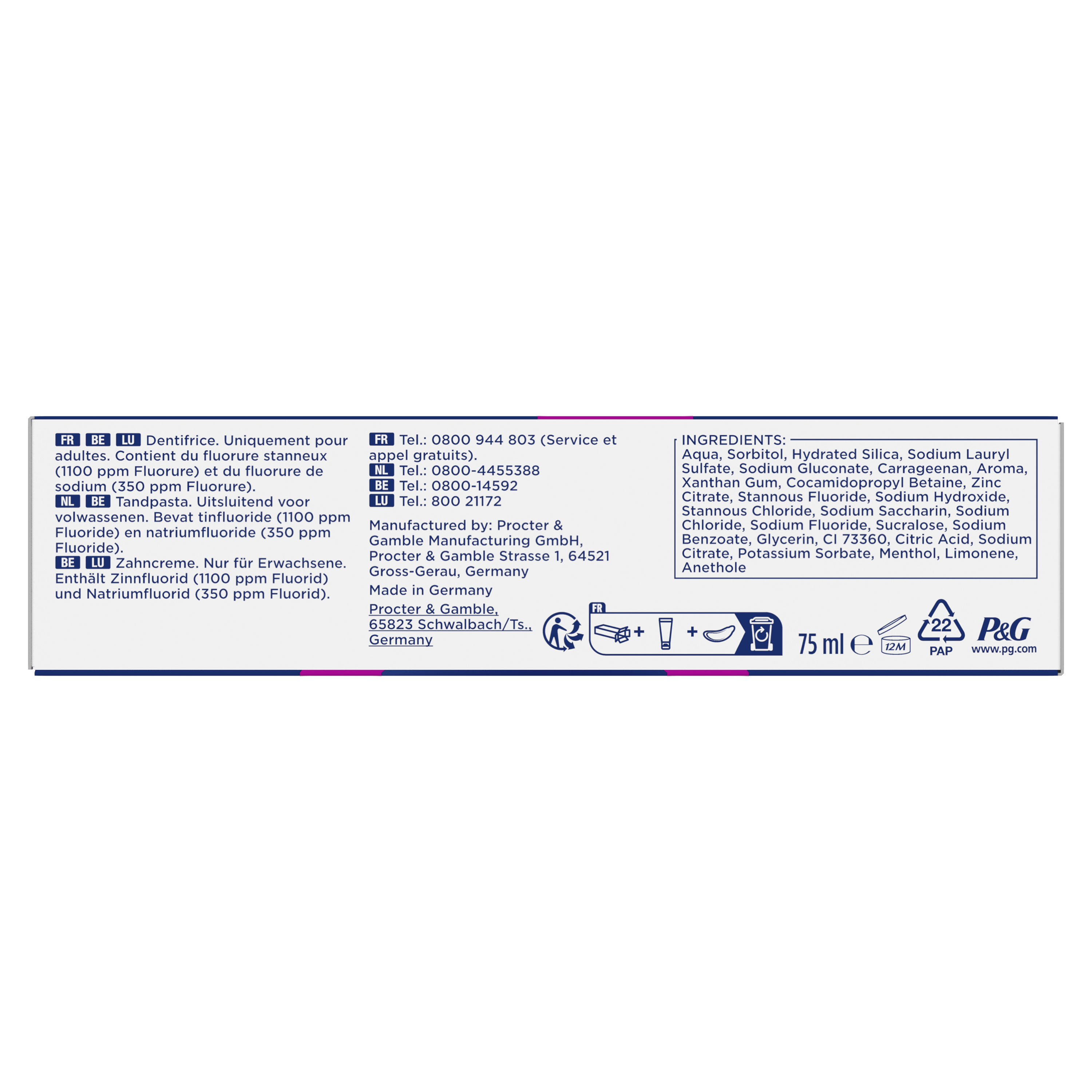 Oral-B iO10 Gold - Pack Sensibilité avec : 1 brosse à dents électrique + 2 dentifrices + 6 brossettes + 1 étui de voyage