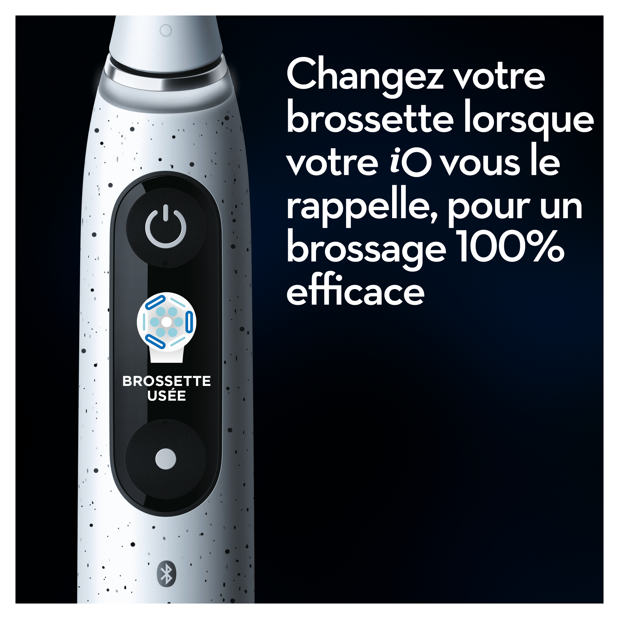 Oral-B iO 10 Blanche Brosse à dents électrique avec brossette