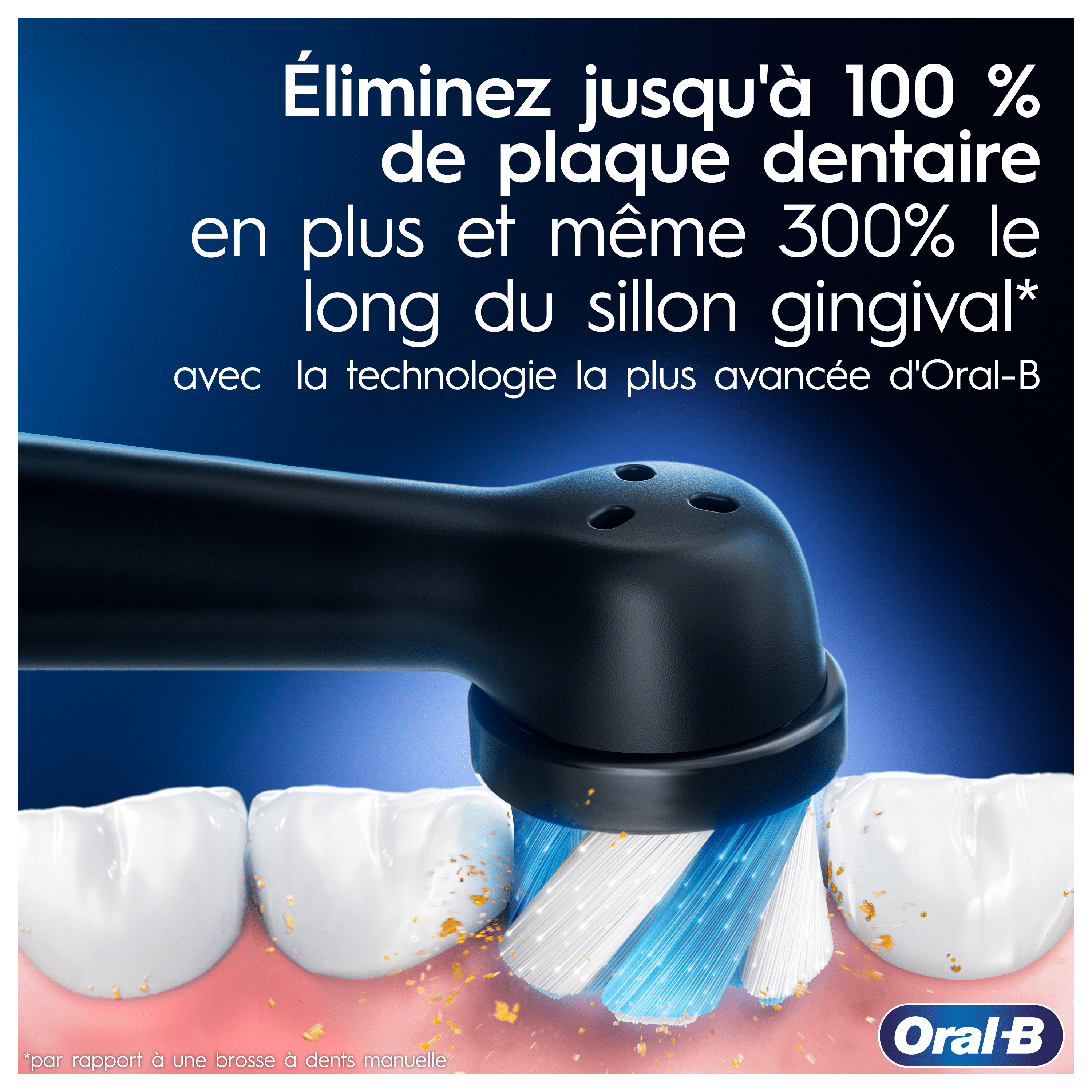 Oral-B iO 9 Brosse à Dents Électrique Noire, 3 Brossettes, 1 Étui de Voyage Chargeur, 1 Pochette, 1 Porte-Brossettes