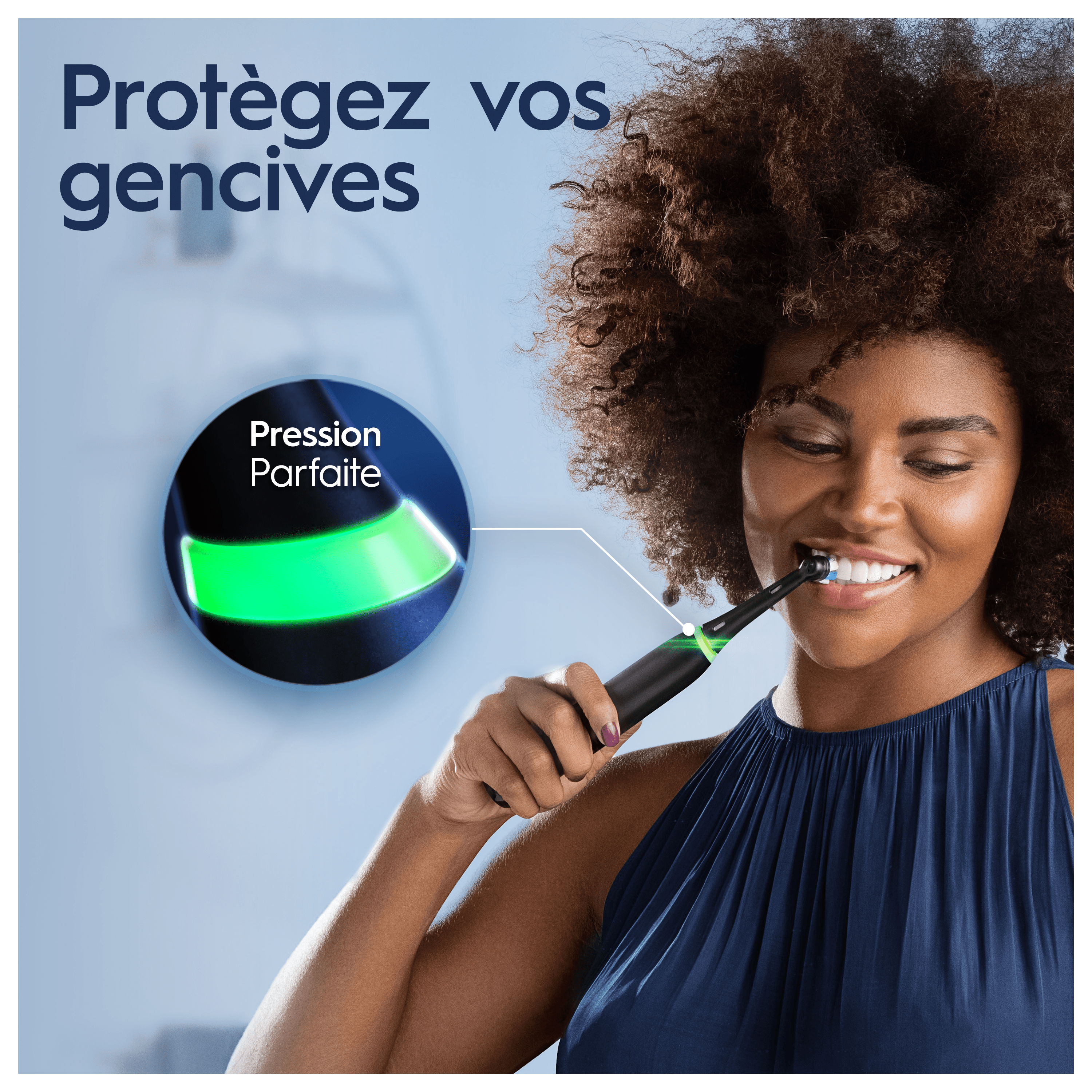 Oral-B iO3 Noire - Brosse à Dents Électrique avec 3 brossettes + pack de 4 brossettes