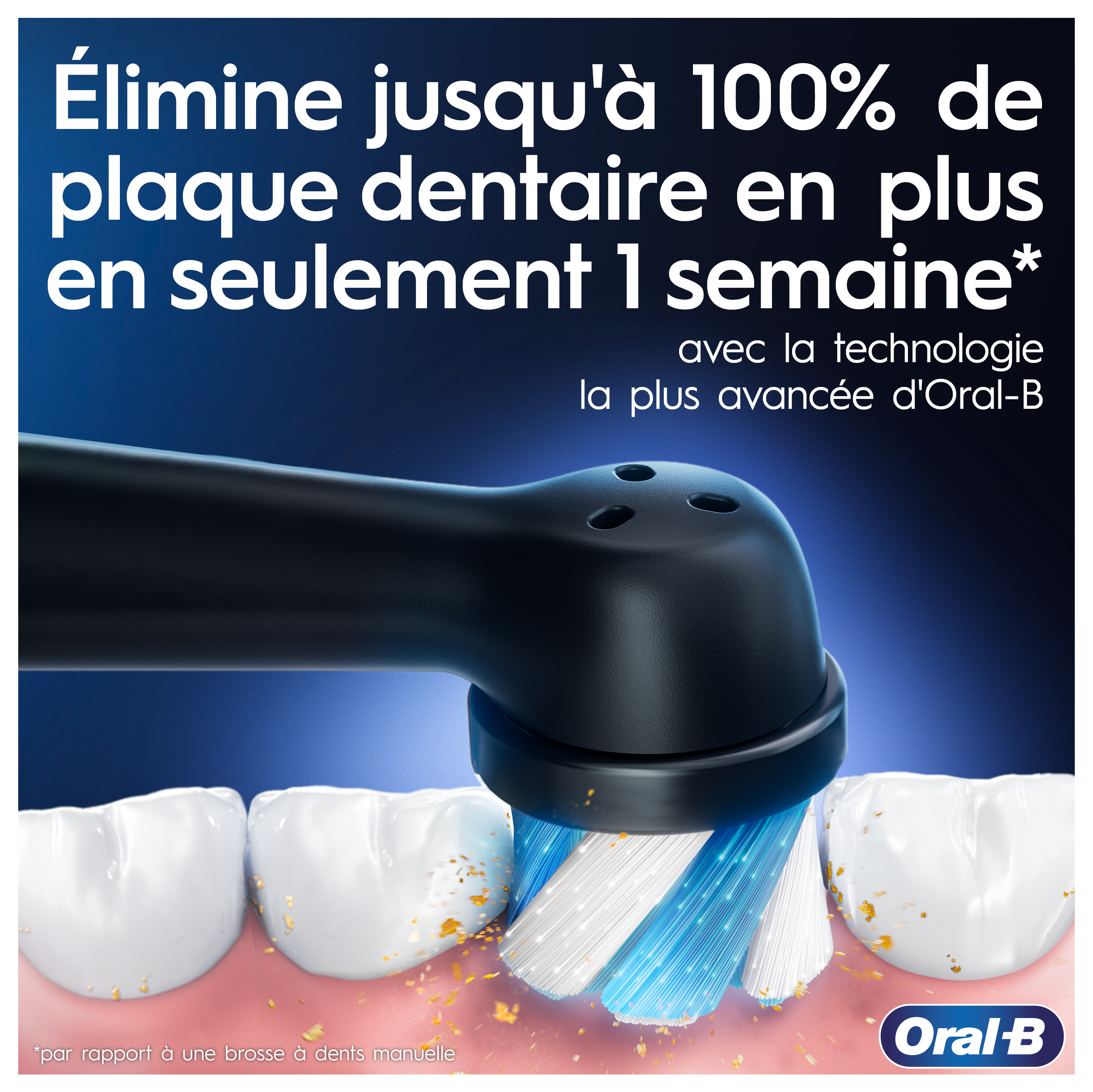 Oral-B iO 3 Bleue Brosse à dents électrique avec brossette