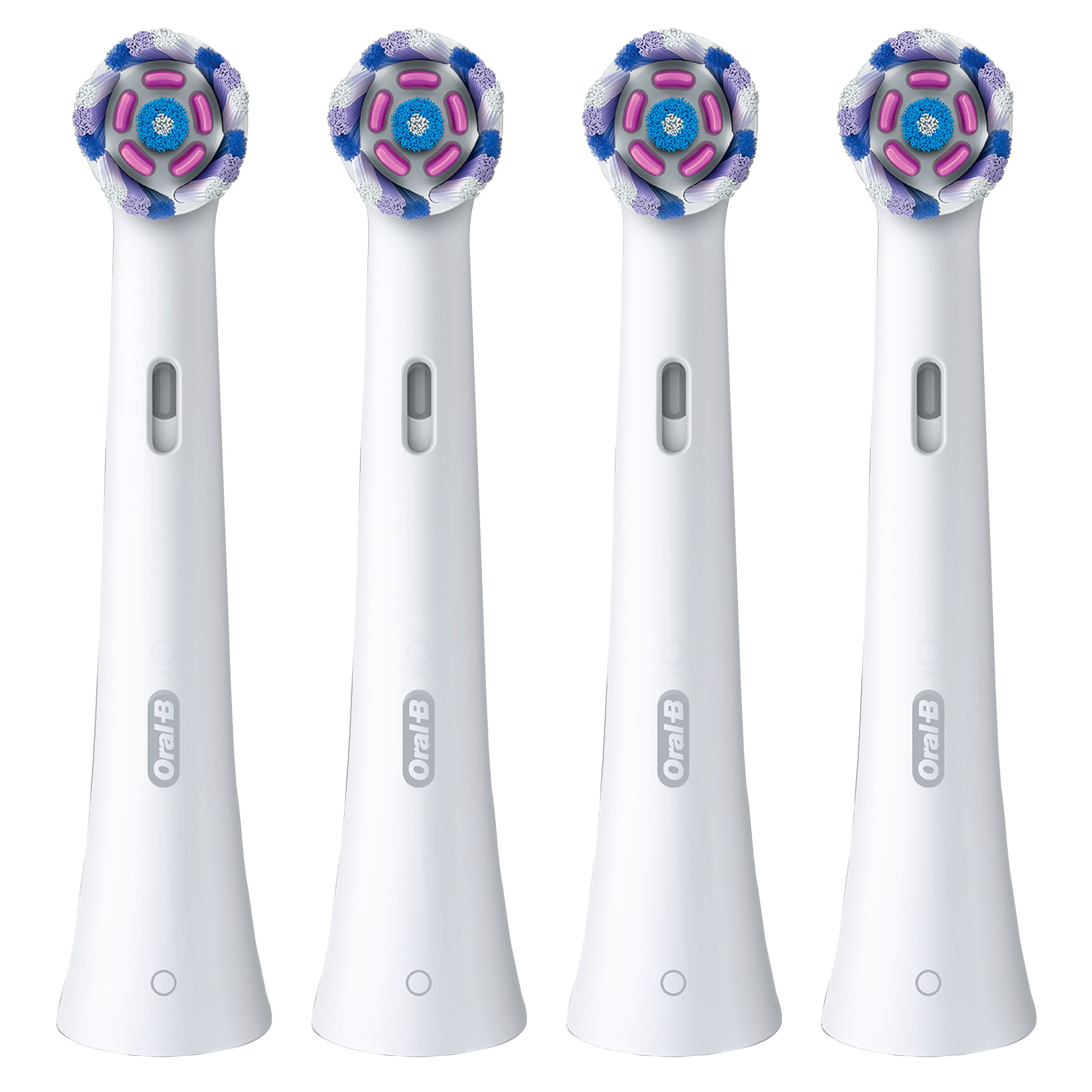 Oral-B iO - 4 brossettes Radiant White Noires - 12 mois