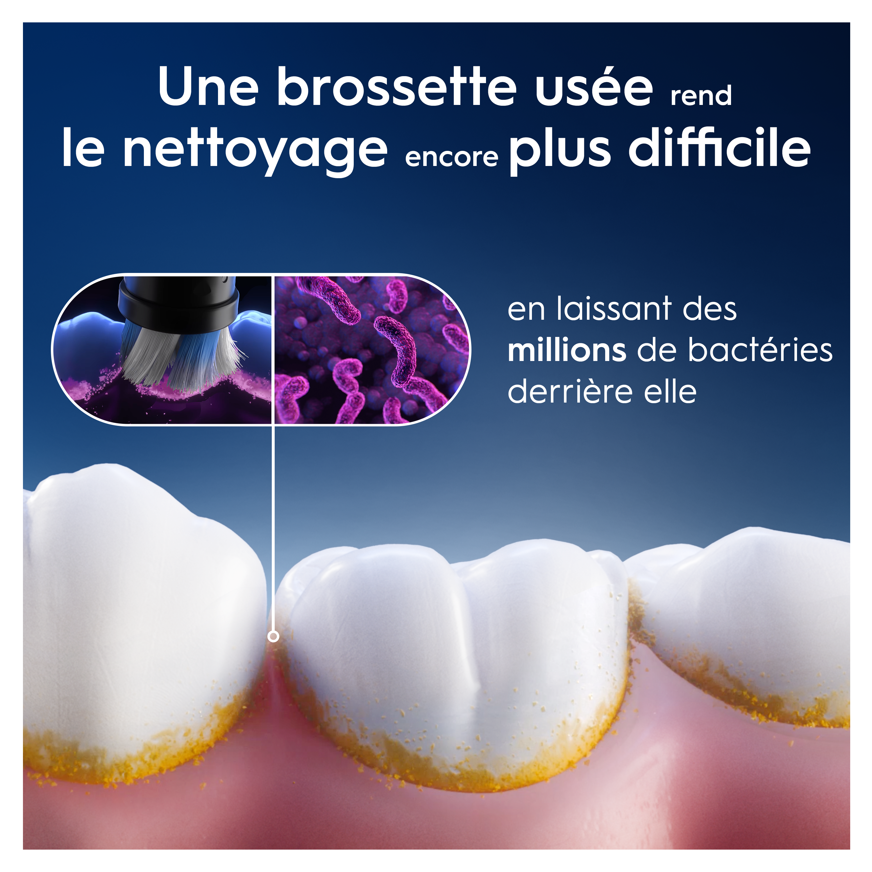 Oral-B iO - 8 brossettes Gentle Care Blanches - 24 mois
