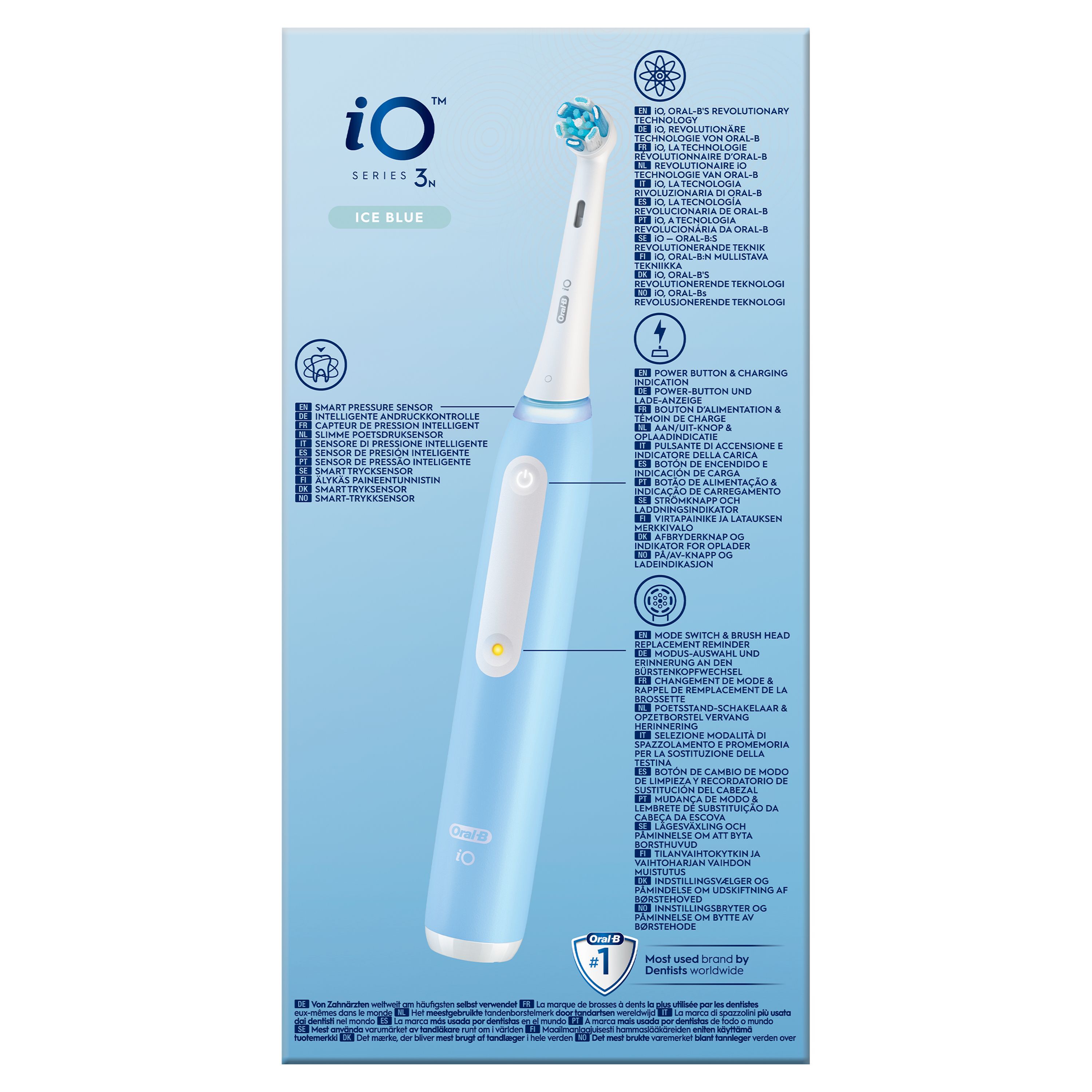 Oral-B iO 3 Bleue Brosse à dents électrique avec brossette