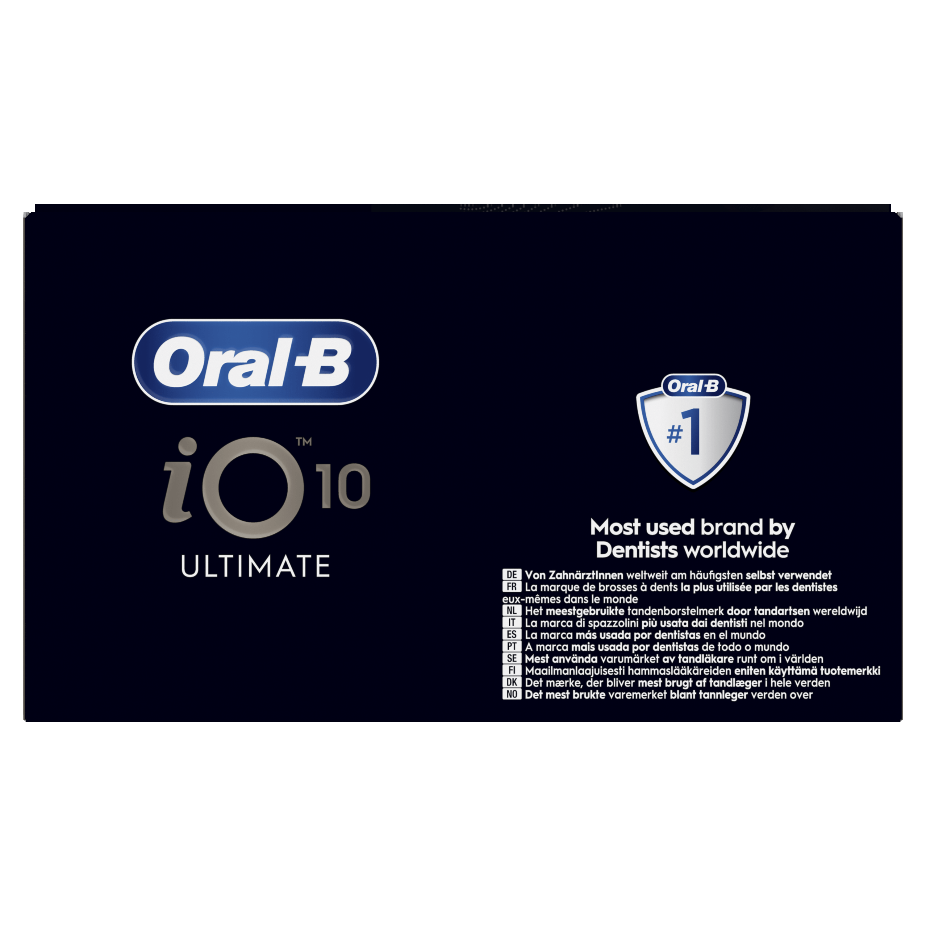 Oral-B iO 10 Brosse À Dents Électrique Lunar Gold, 1 Brossette Ultimate Clean, 1 Chargeur Magnétique Rapide avec Coach de Brossage iO Sense, 1 Étui de Voyage Chargeur, 1 porte-brossettes hygiénique