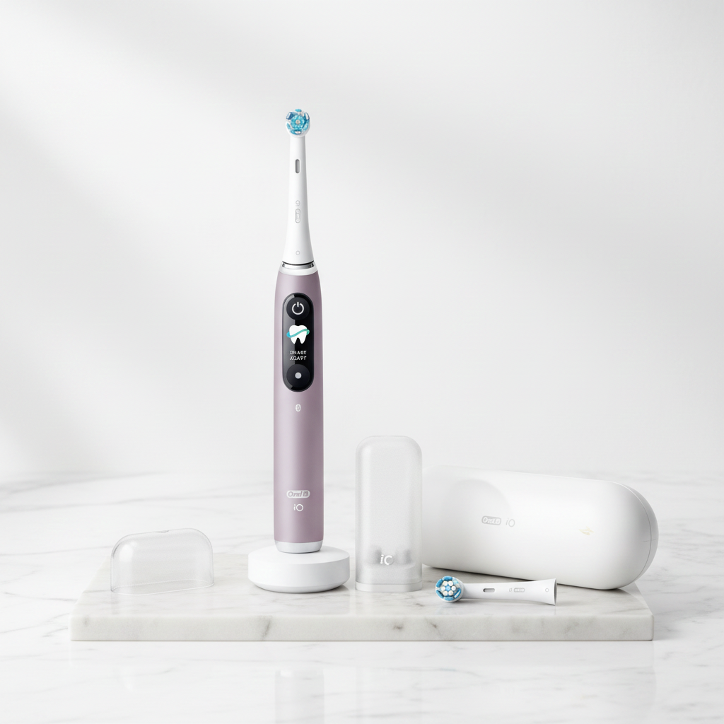 Oral-B iO 9 Rose Brosse à dents électrique avec 2 brossettes