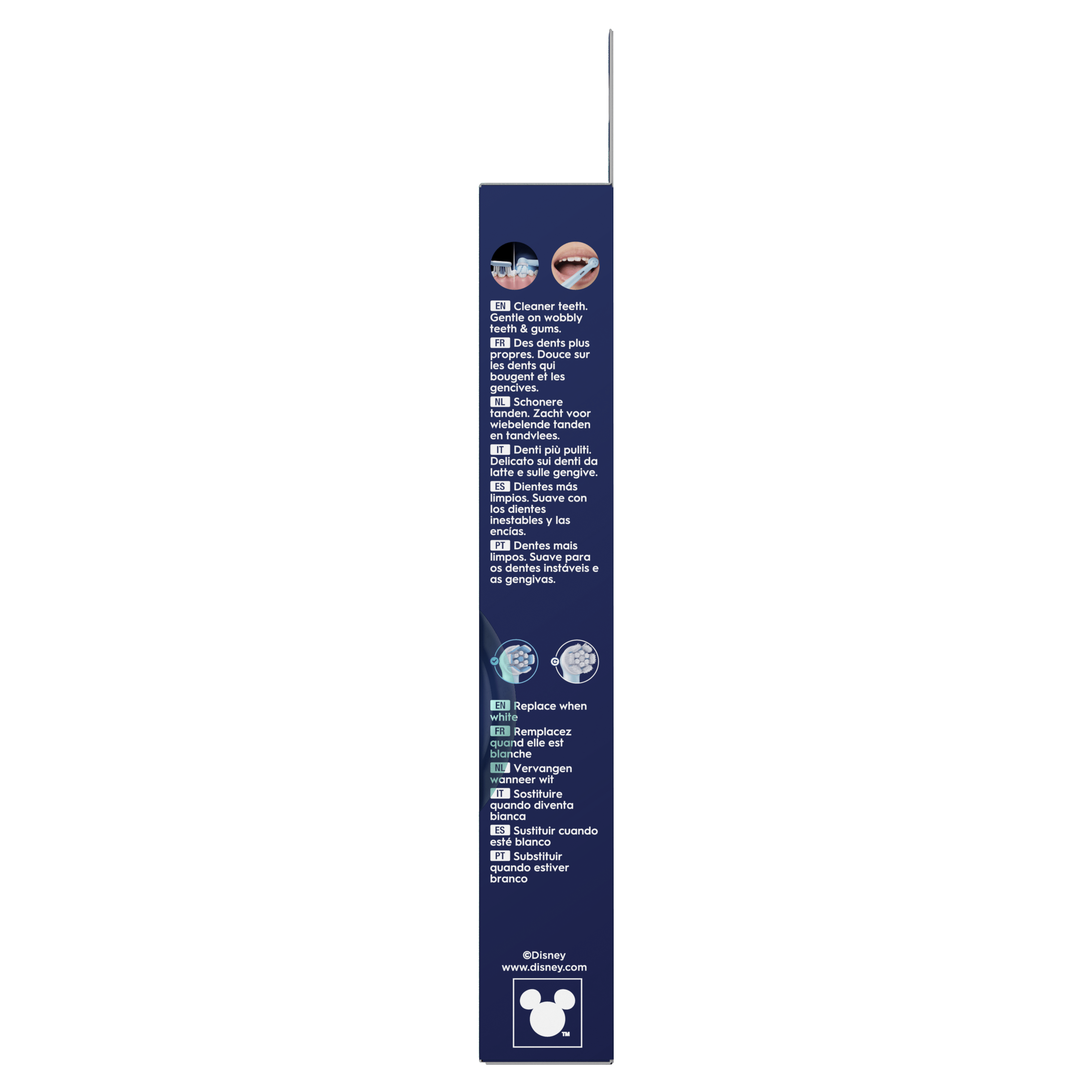 Oral-B iO Kids Brossette de Brosse à Dents Électrique Disney Stitch 6+, Douce Pour Les Dents Qui Bougent Et Les Gencives, 2