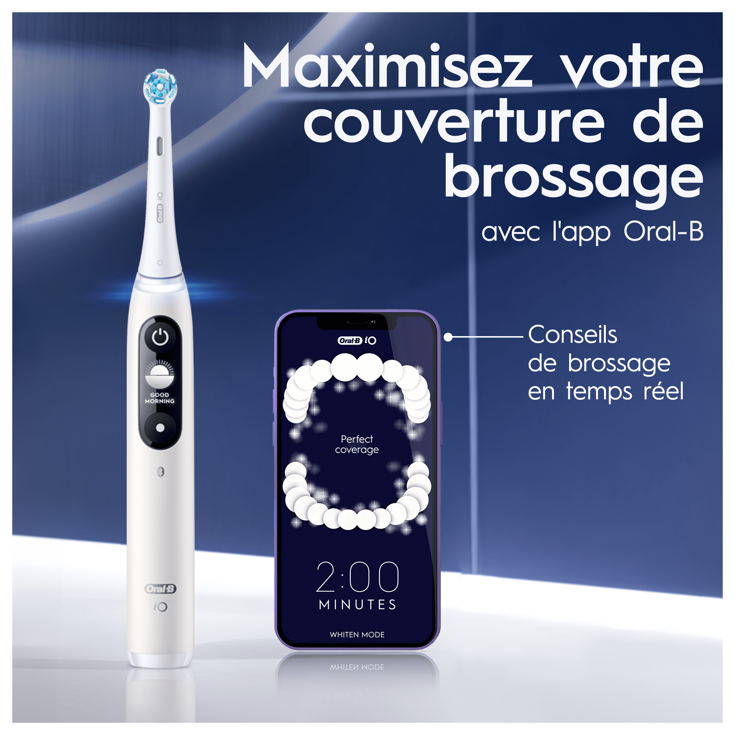Oral-B iO6 Blanche Pack Routine Complète