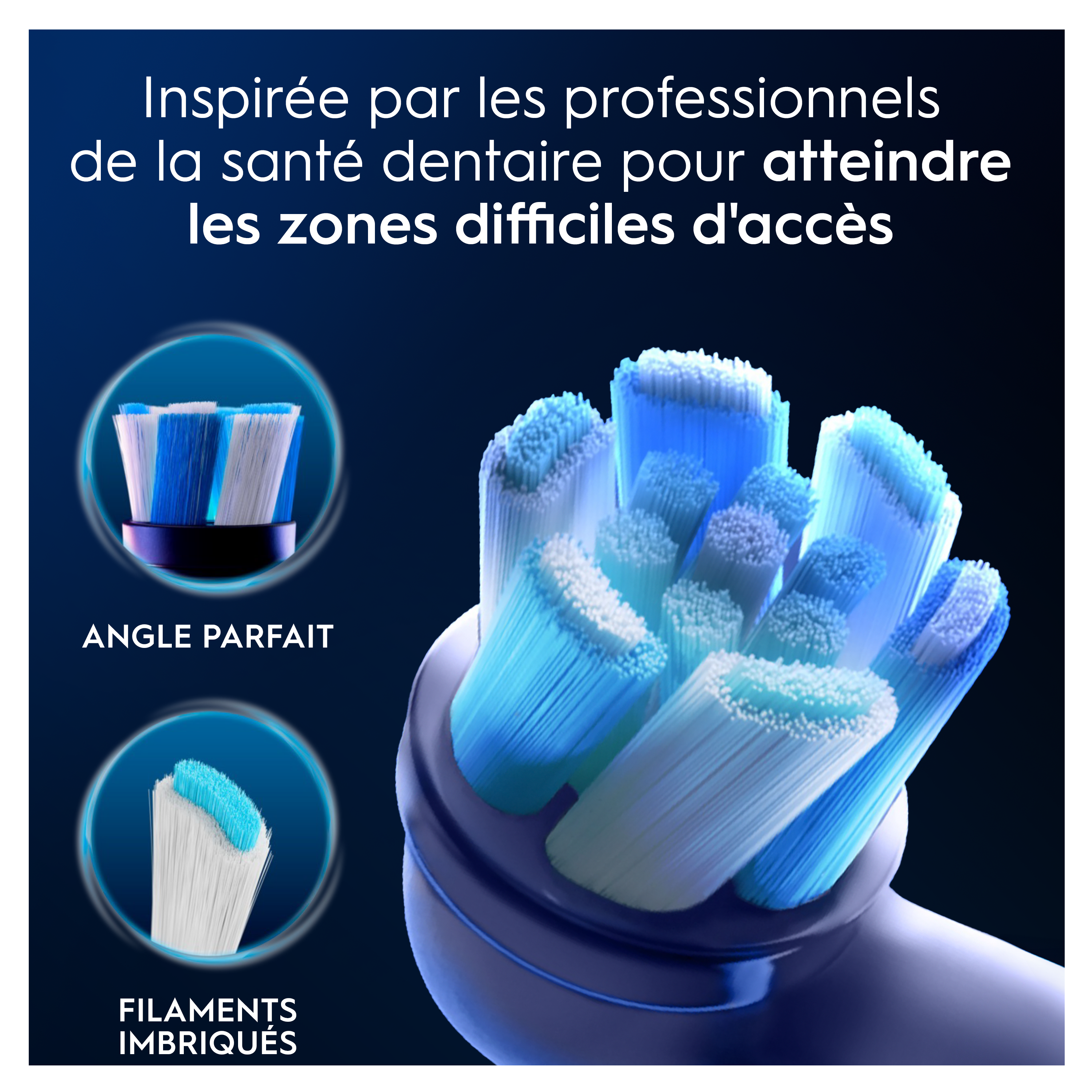 Oral-B iO - 6 brossettes Ultimate Clean Blanches - 18 mois