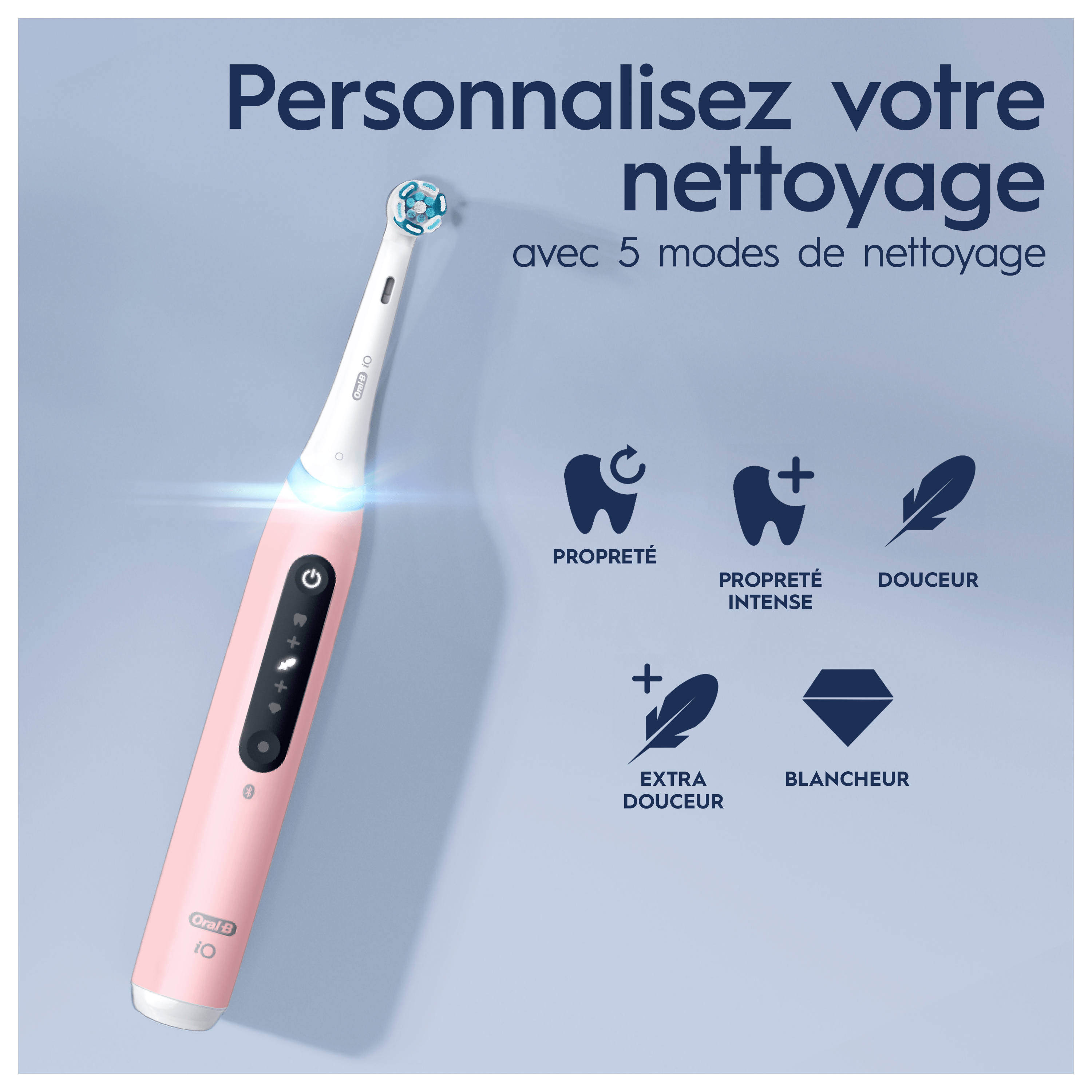 Oral-B iO 5 Rose Brosse à dents électrique avec brossette