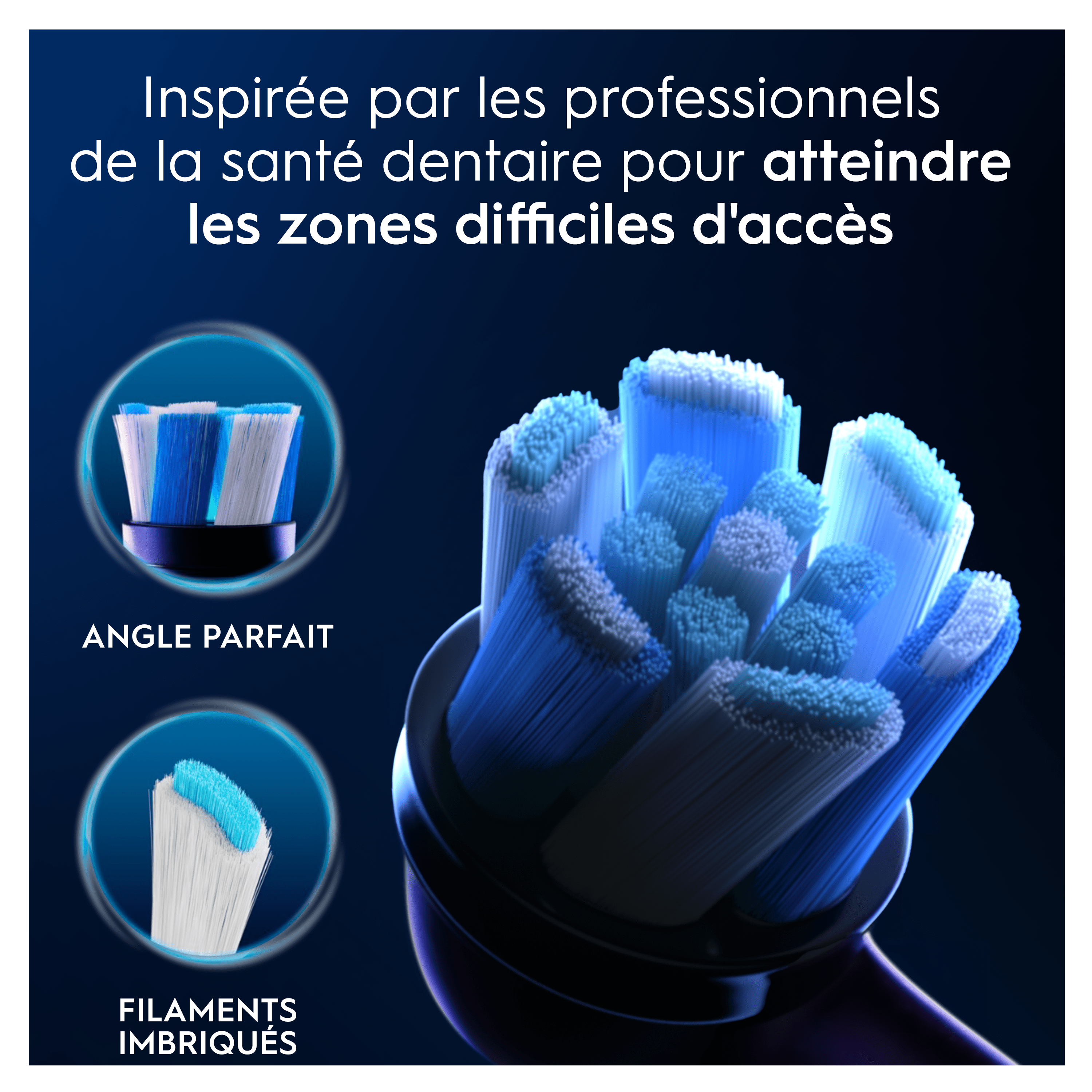 Oral-B iO - 4 brossettes Ultimate Clean Noires - 12 mois