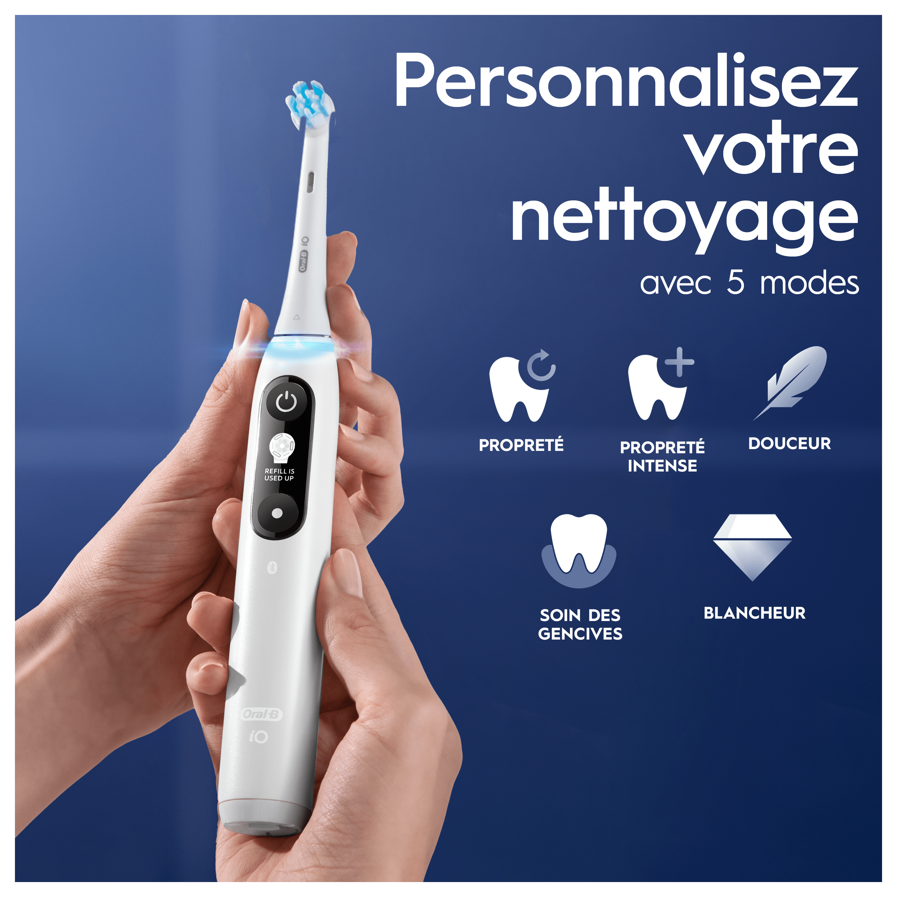 Oral-B iO6 Blanche Pack Routine Complète