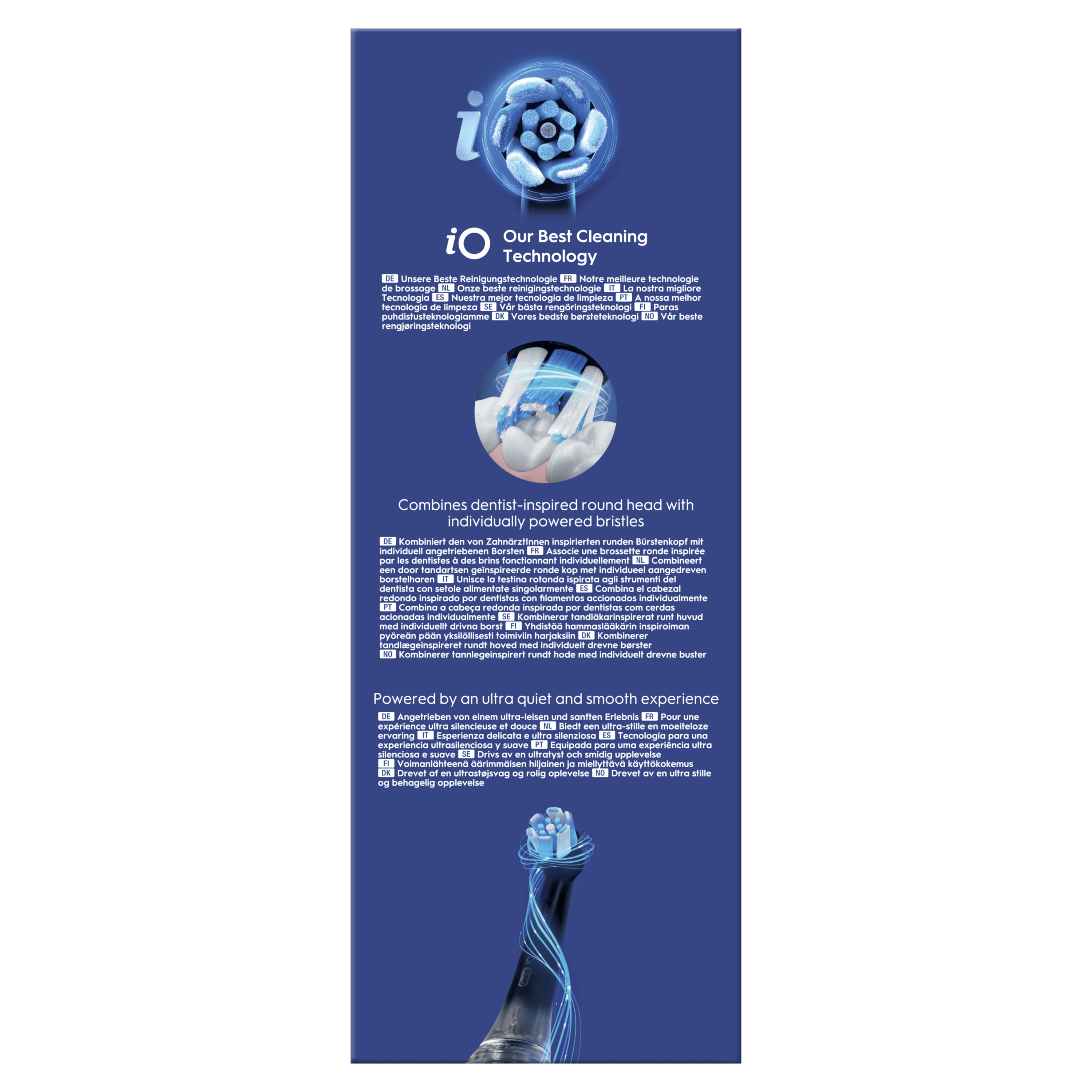 Oral-B iO 3 Brosse À Dents Électrique Noire, 1 Brossette, 1 Étui De Voyage