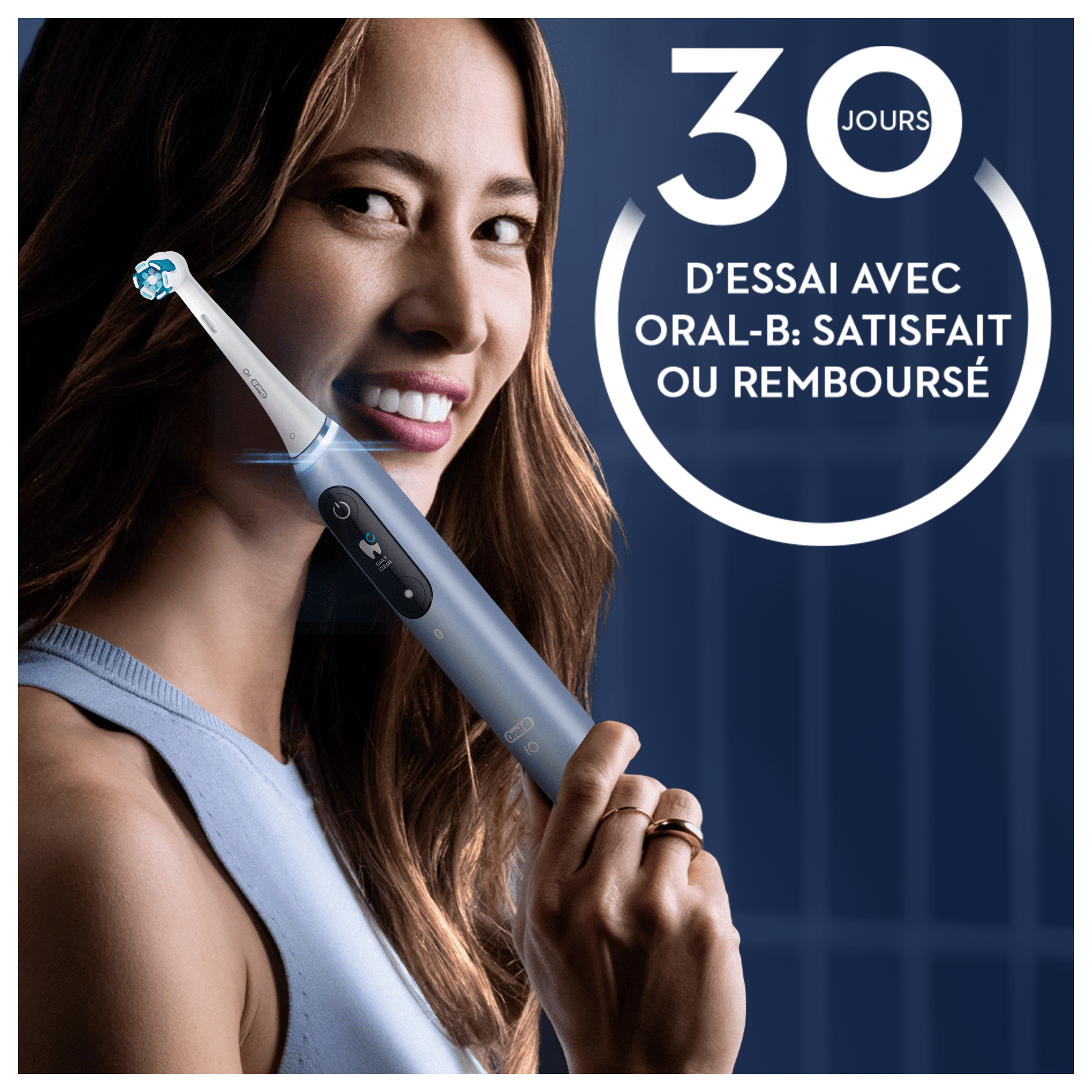 Oral-B iO 9 Brosse À Dents Électrique Édition Spéciale Bleue, 1 Brossette, 1 Étui De Voyage Chargeur, 1 Pochette Magnétique