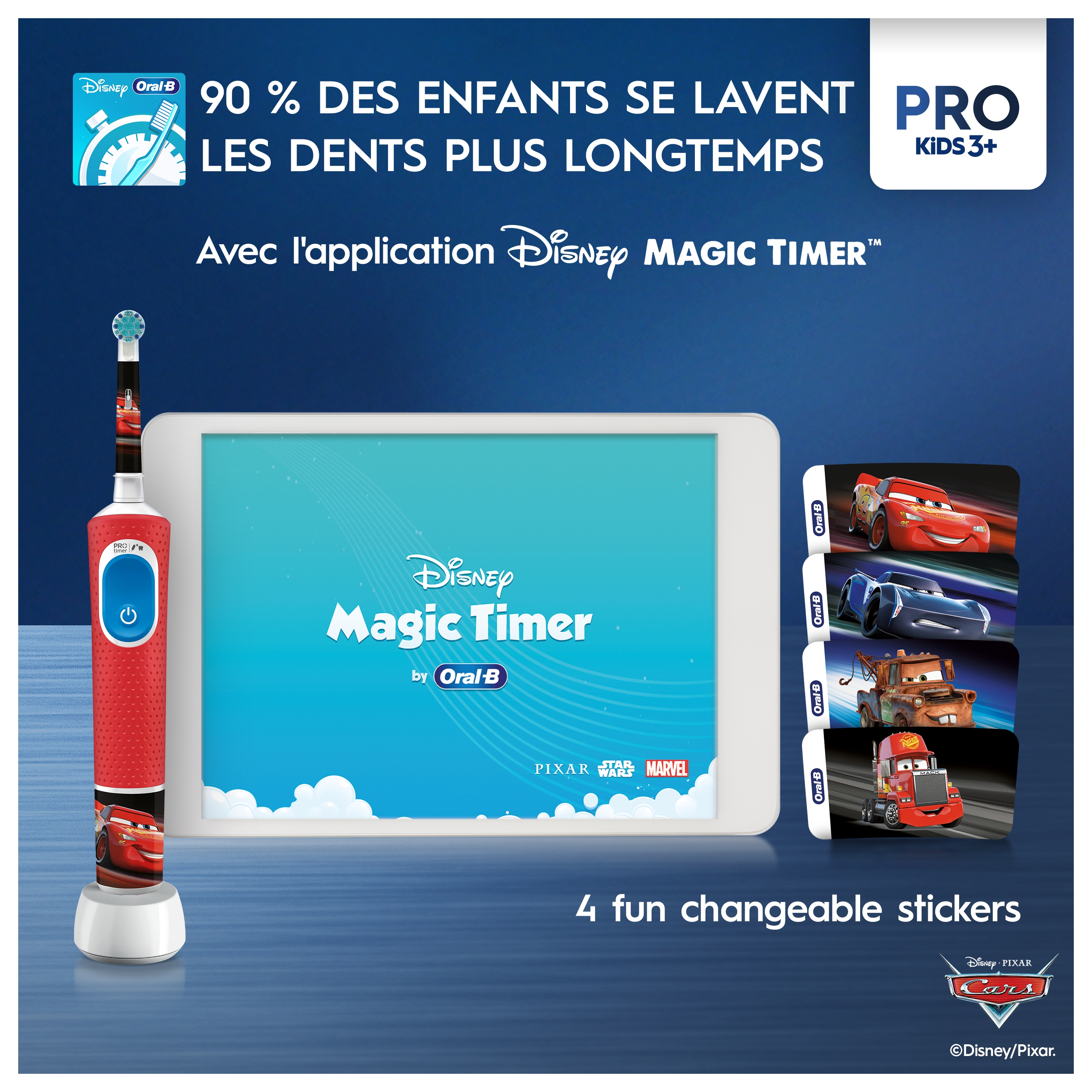 Oral-B Vitality Cars Kids Brosse à dents électrique