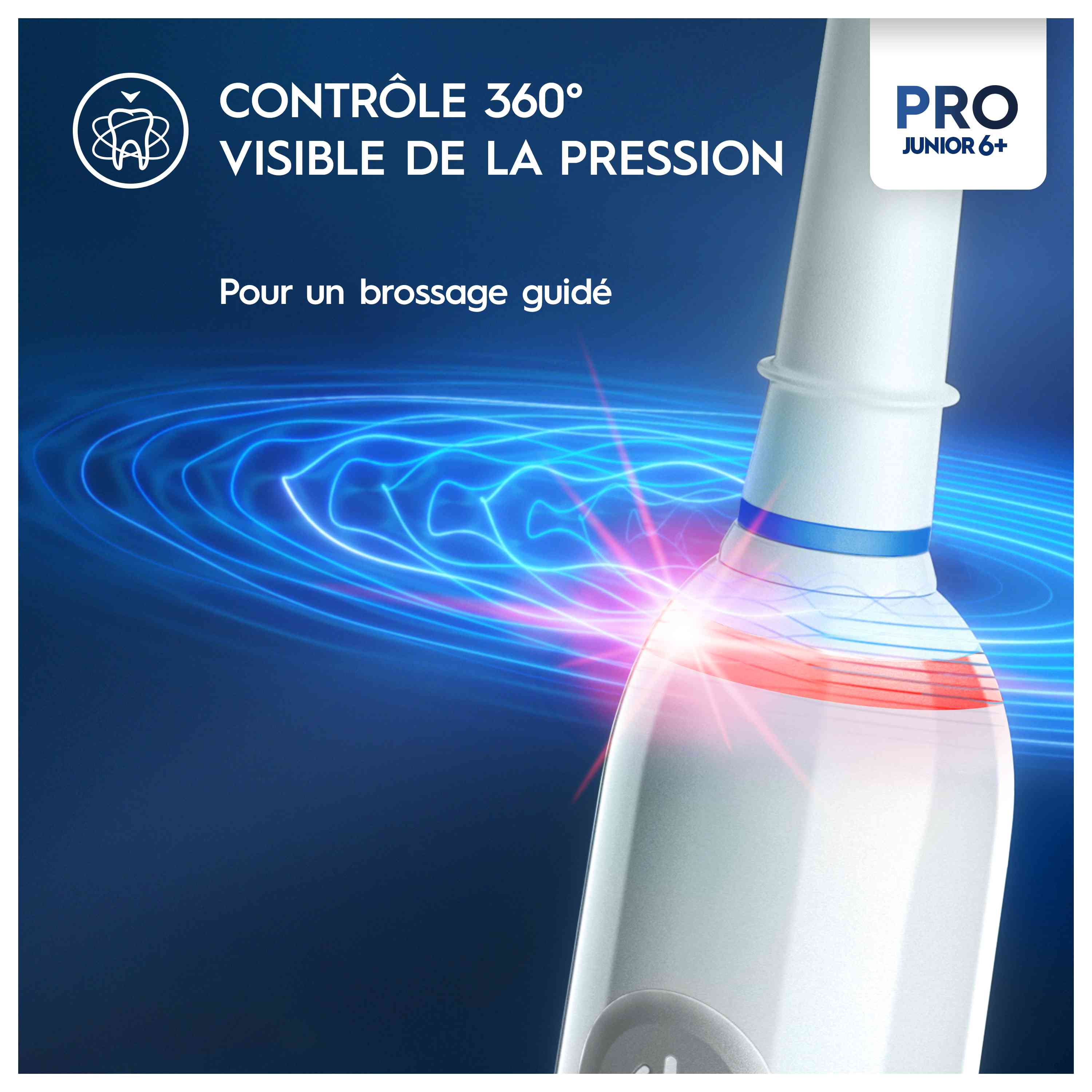 Oral-B Pro3 Junior Brosse à dents électrique avec 2 brossettes