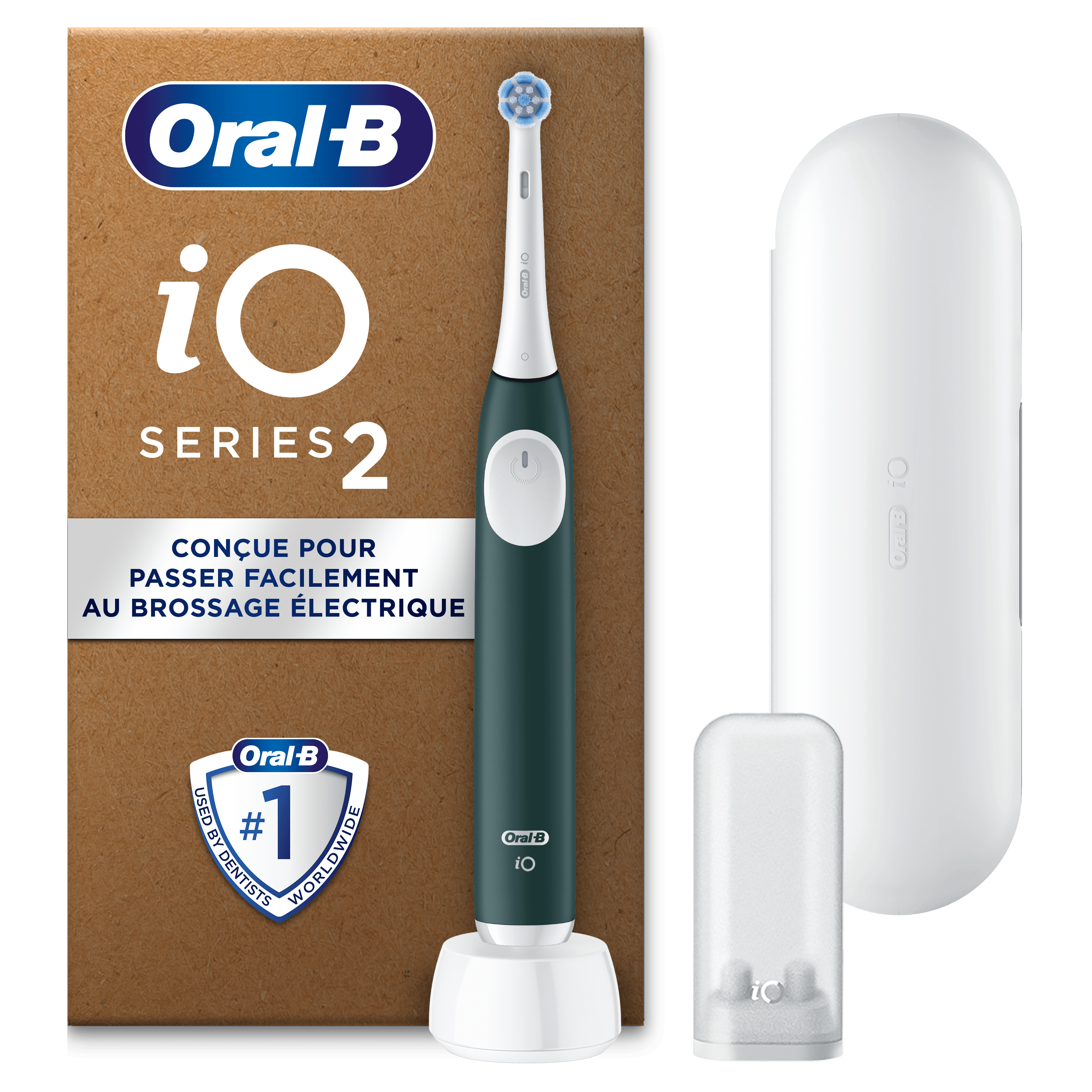 Oral-B iO2 Verte brosse à dents électrique avec 1 brossette