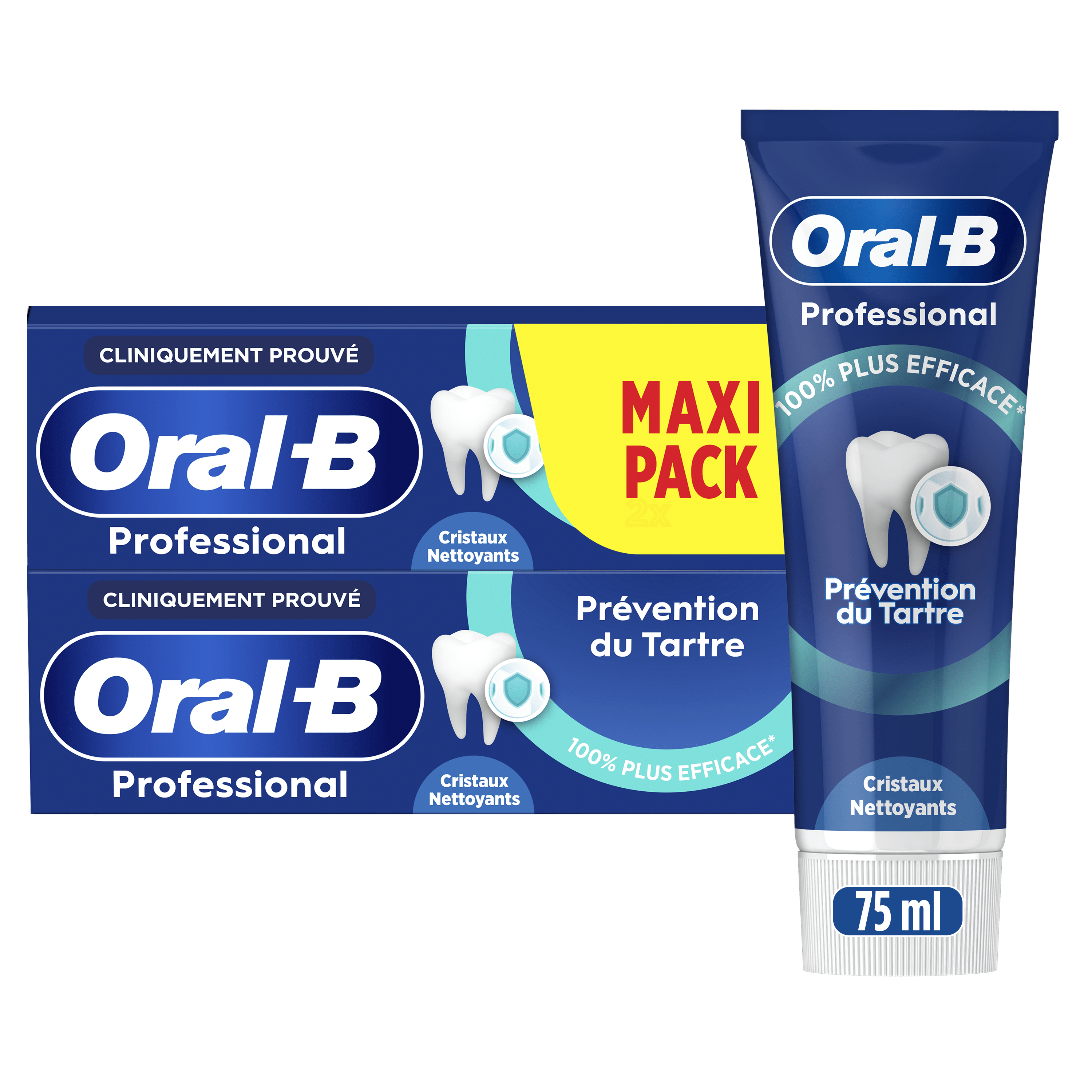 Pack Oral-B iO3 Noire - Sensibilité avec : 1 brosse à dents électrique + 2 dentifrices + 2 brossettes