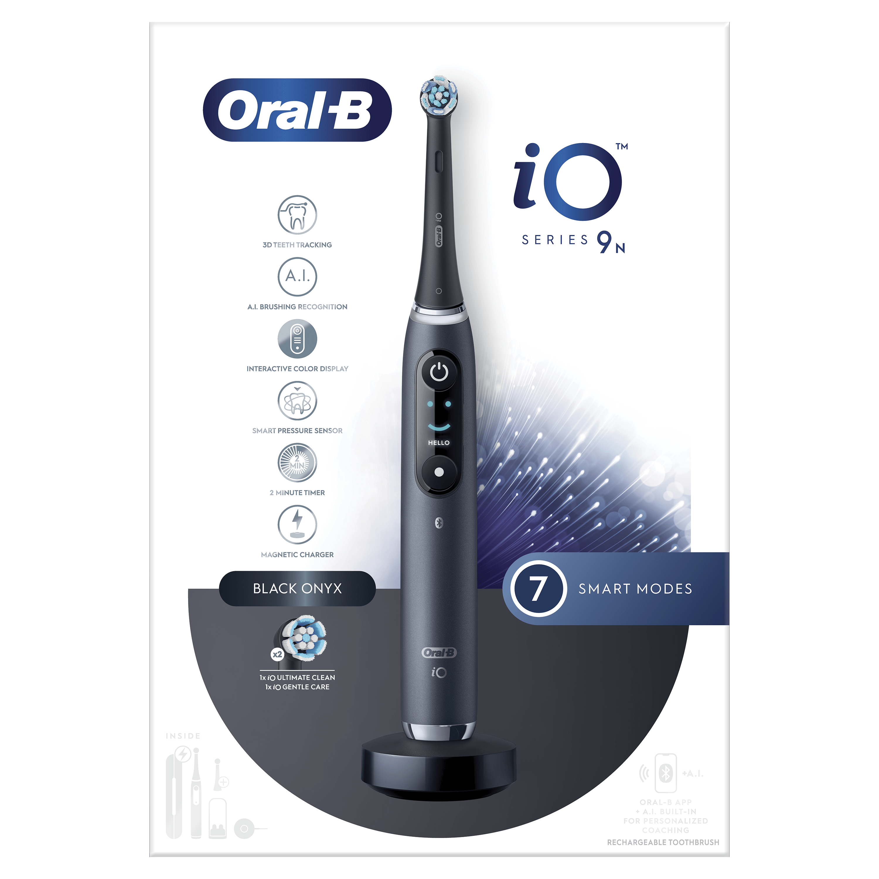 Oral-B iO9 Noire Pack Nettoyage Intense