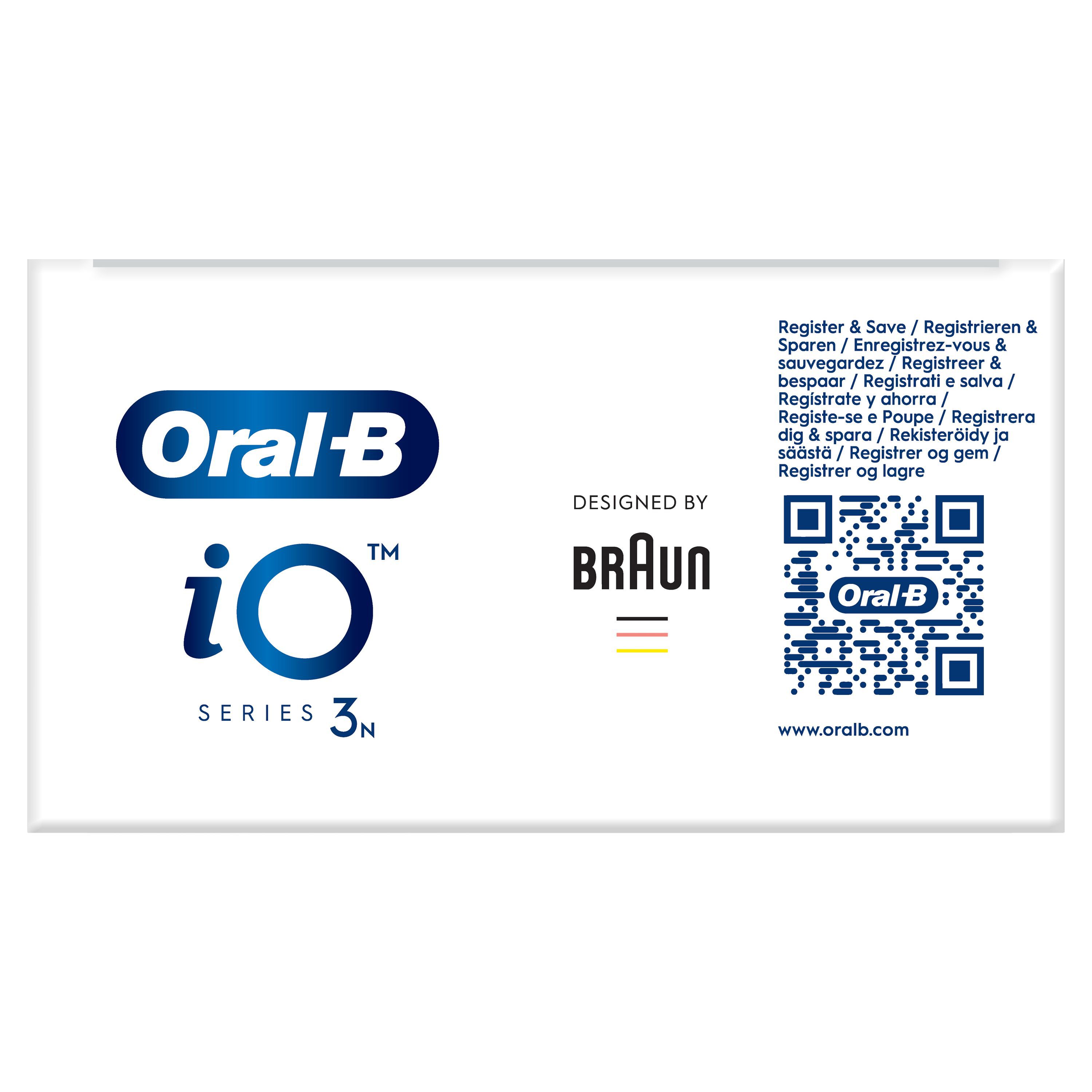 Oral-B iO 3 Bleue Brosse à dents électrique avec brossette