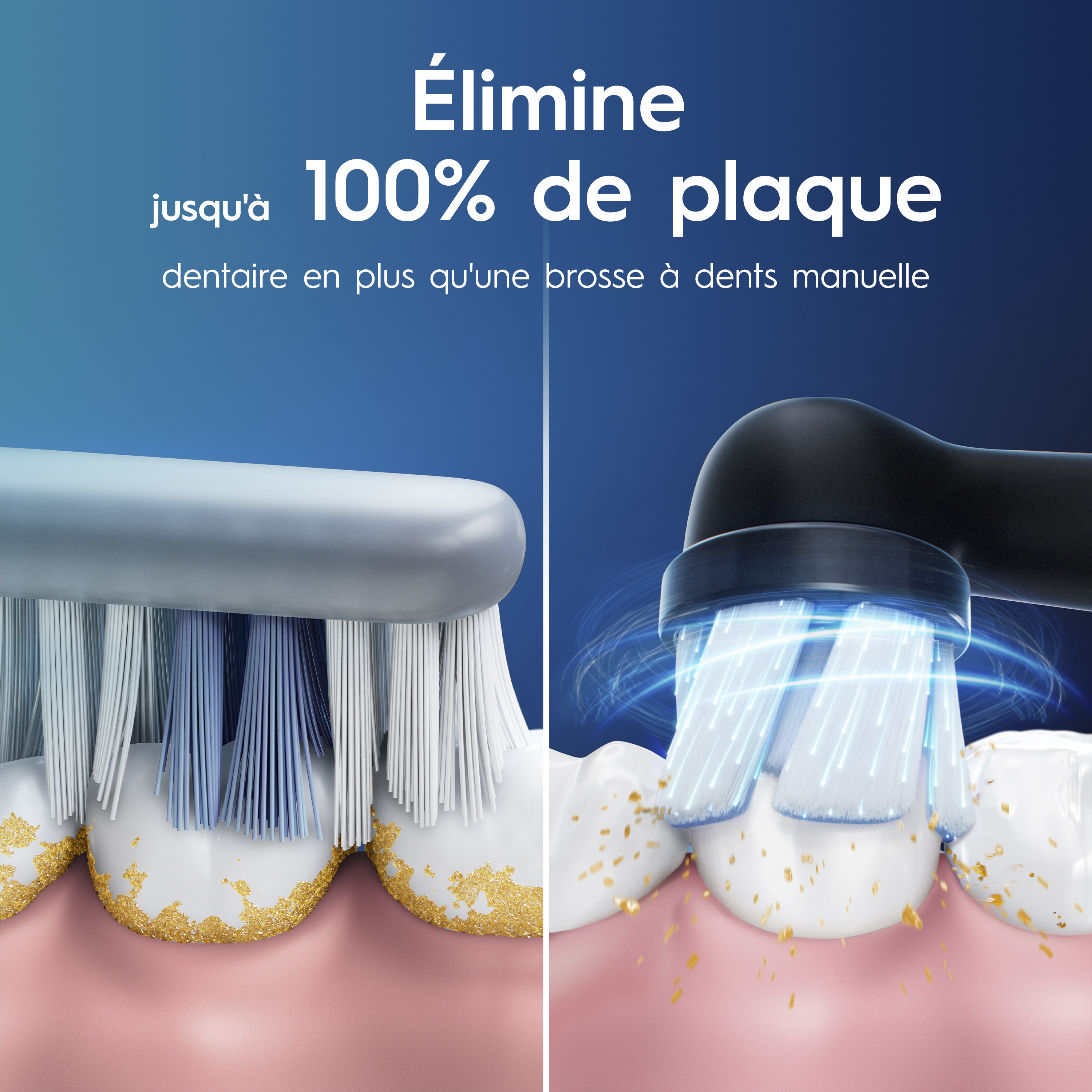 Oral-B iO2 DUO Brosses À Dents Électriques Noire et Rose Clair, 3 Brossettes, 1 Étui De Voyage