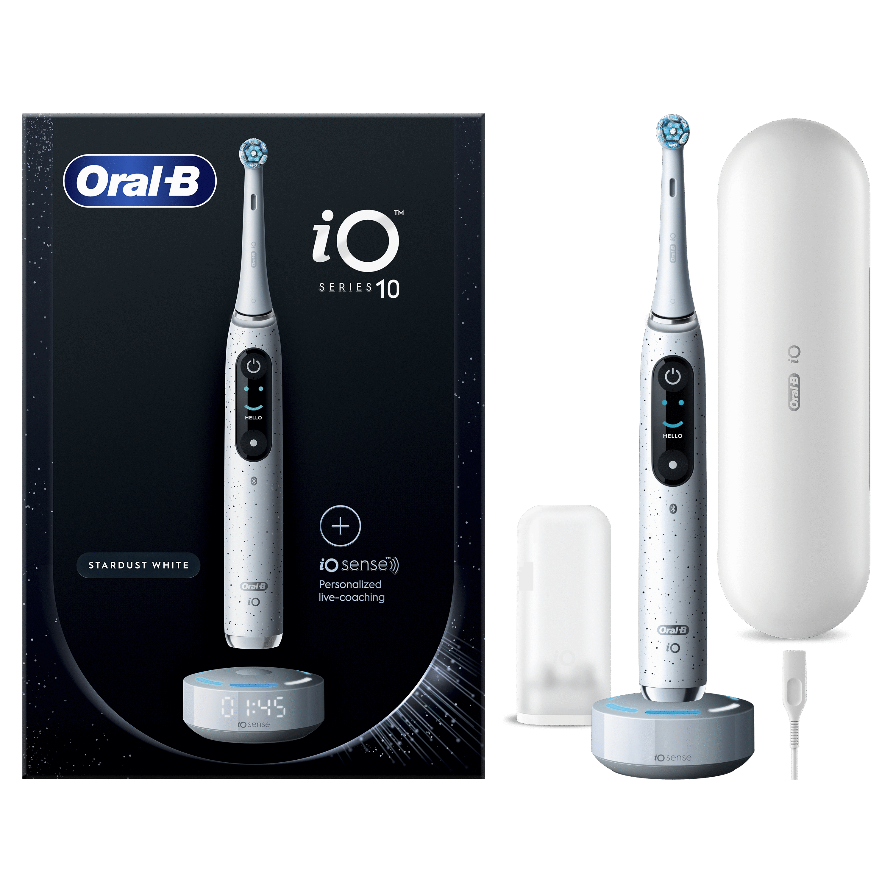 Oral-B iO 10 Blanche Brosse à dents électrique avec brossette