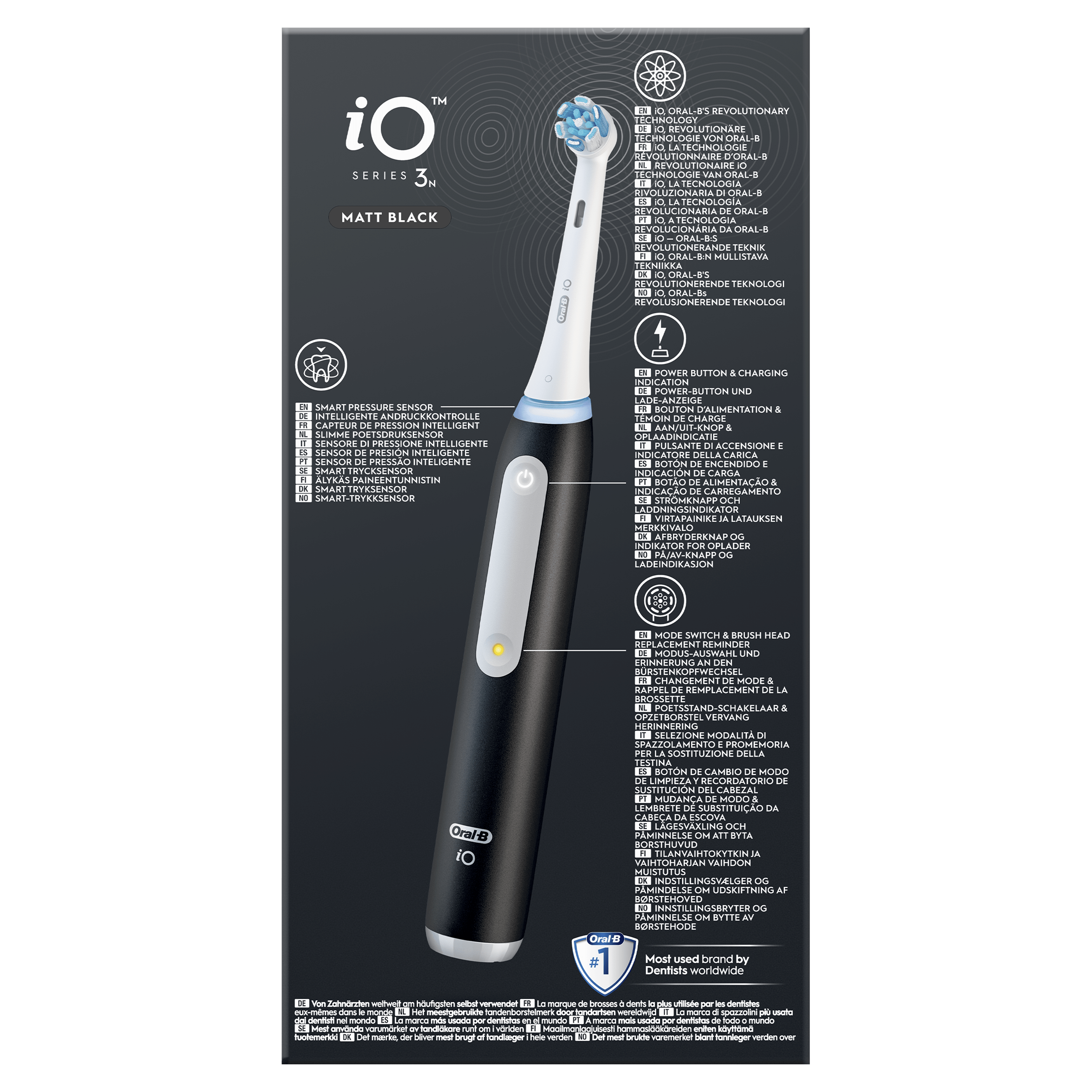 Oral-B Duo Pack Famille - 2 Brosses à Dents Electriques - iO Stitch et iO3 Noire