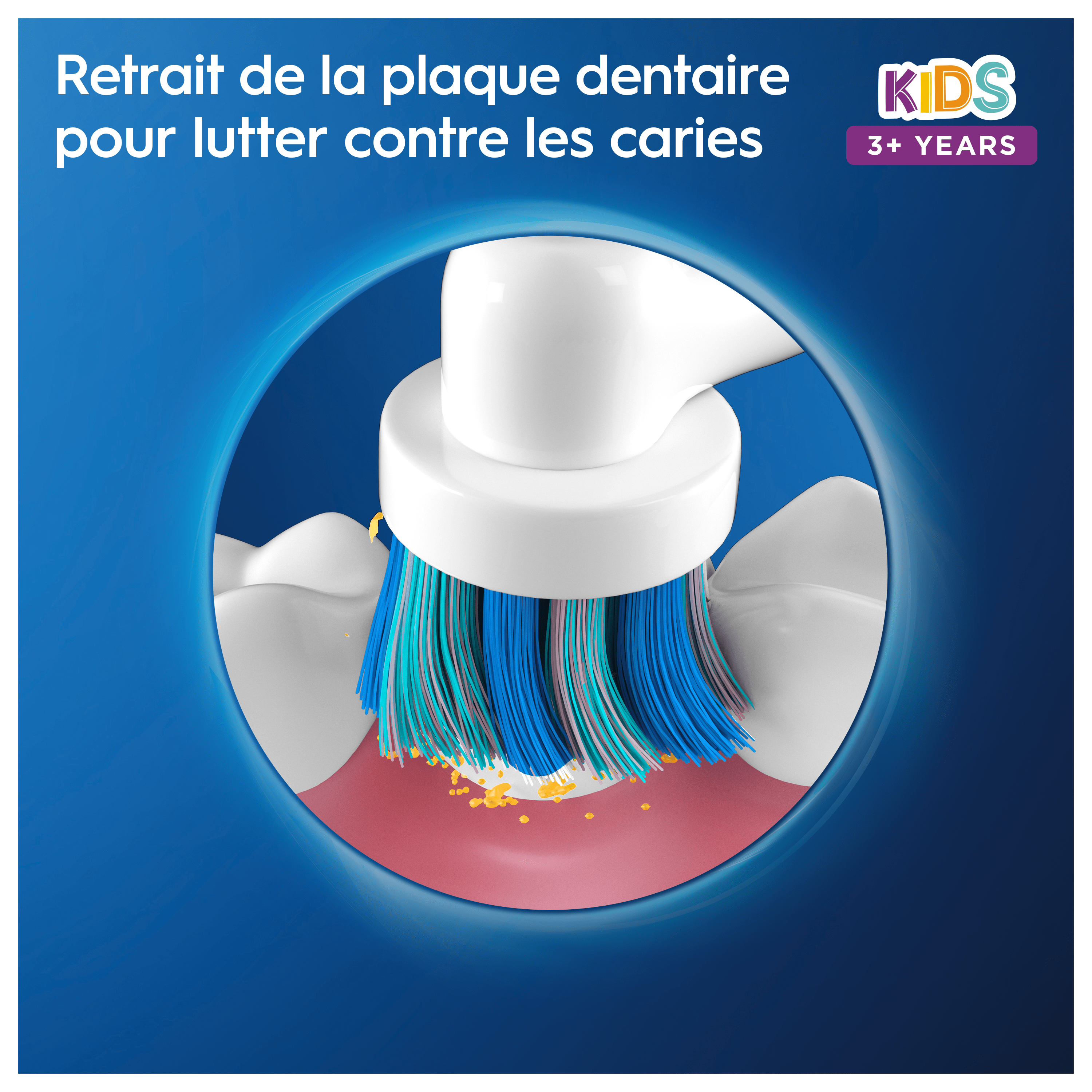 Oral-B Pro3 Junior Brosse à dents électrique avec 2 brossettes + 8 brossettes