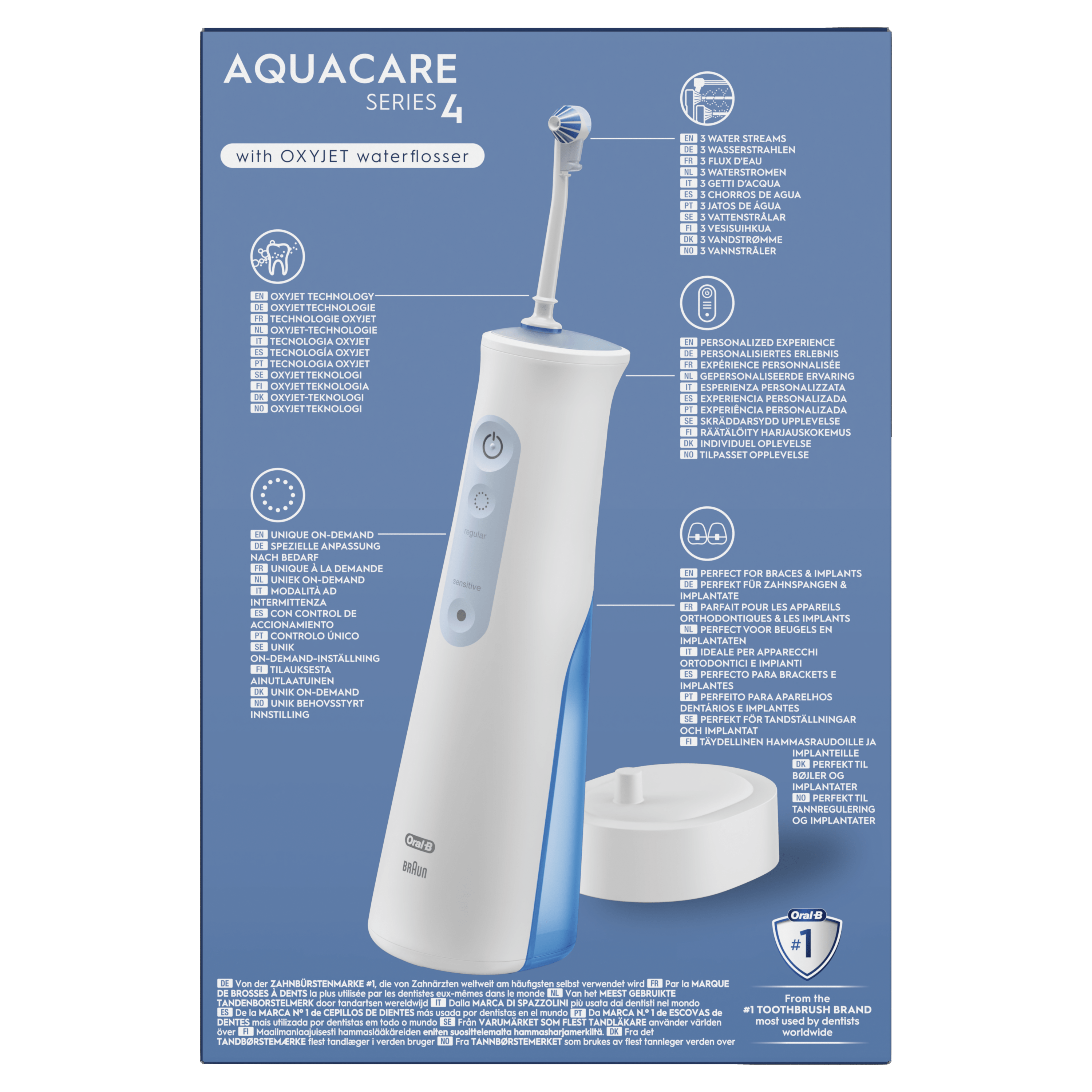 Oral-B Aquacare Series 4 Fil Dentaire À l’Eau Avec Technologie Oxyjet