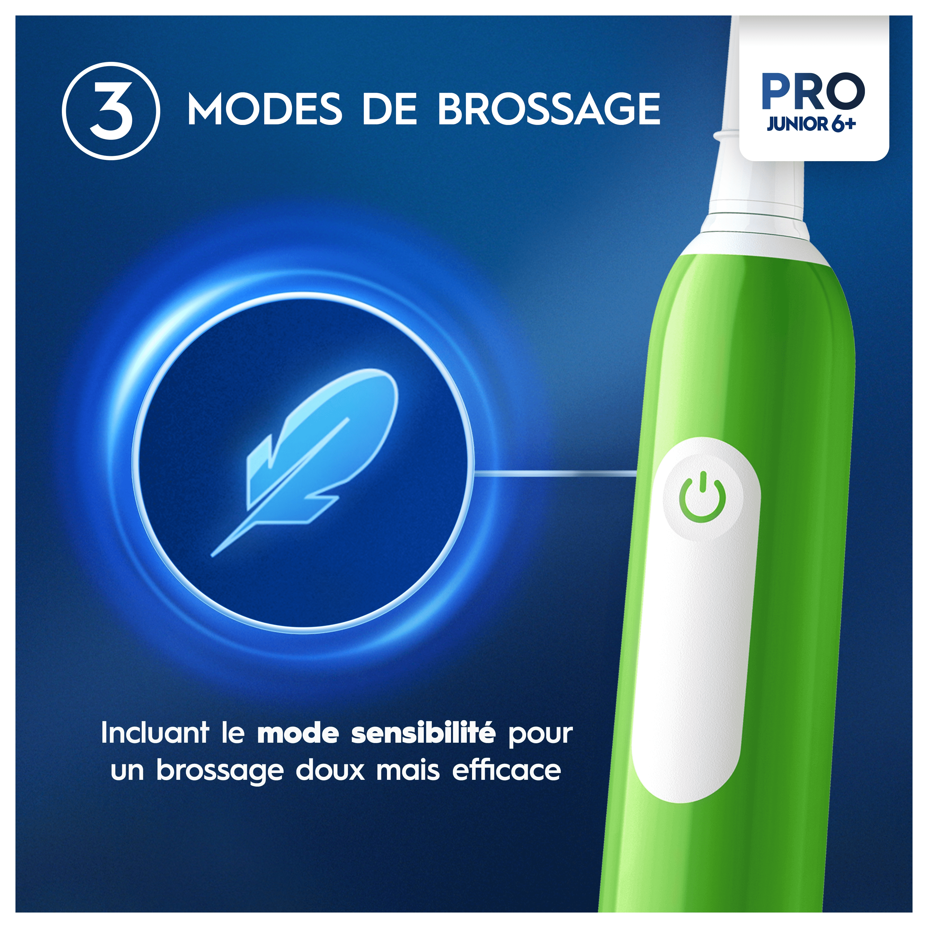 Oral-B Pro1 Verte Junior Brosse à dents électrique + 8 brossettes