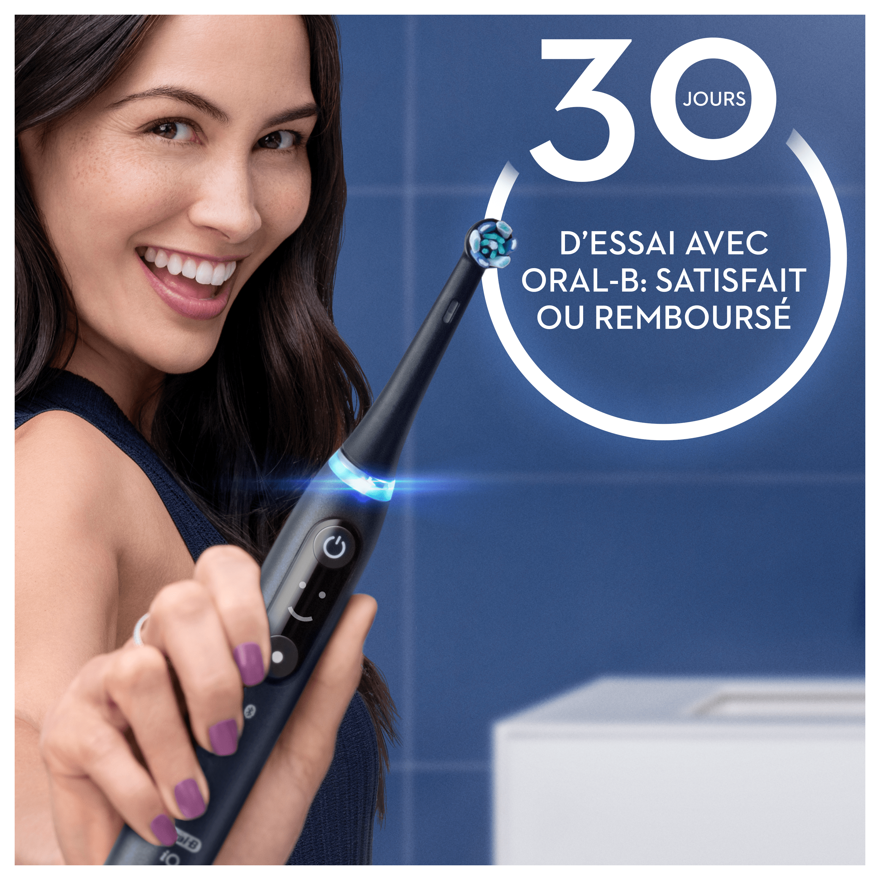 Oral-B iO 8 Pack 2 brosses à dents électriques avec 3 brossettes